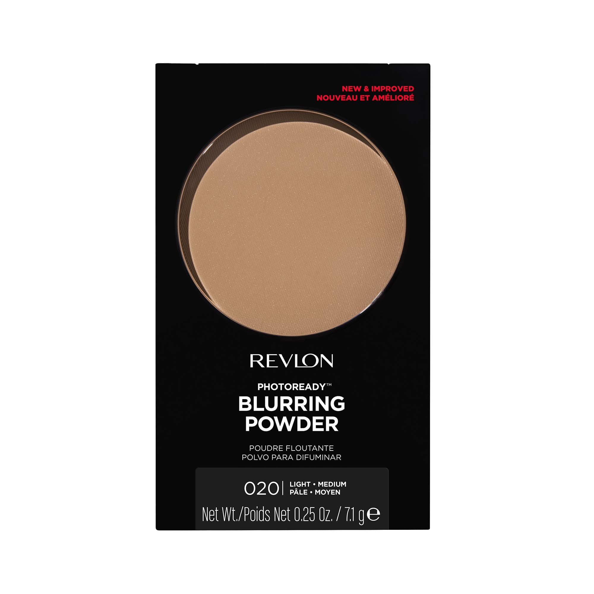 PhotoReady Blurring Face Powder Makeup, Longwear, Light-Medium Coverage with Flawless Finish, Shine & Oil-Free, 020 Light Medium, 0.25 oz