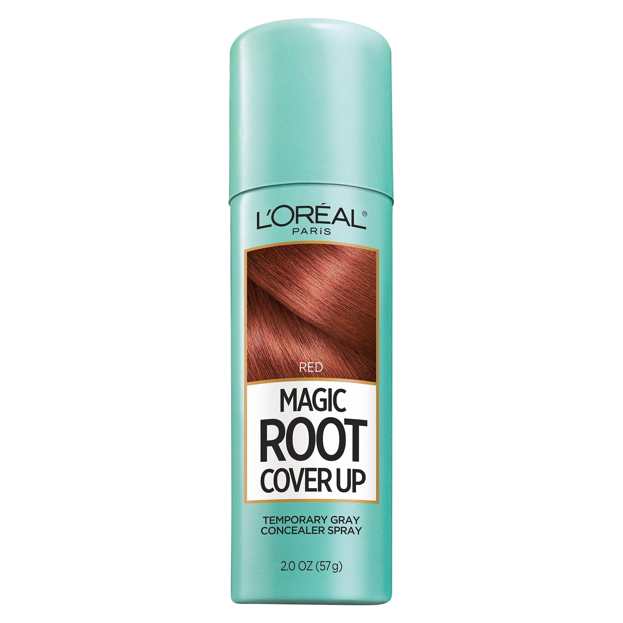 L'Oreal Paris Magic Root Cover Up Gray Concealer Spray Red 2 oz.(Packaging May Vary)