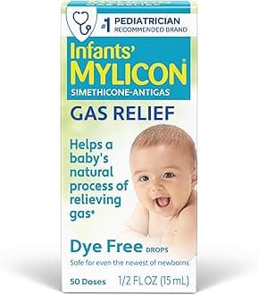 Gas Relief Drops for Infants and Babies, Dye Free Formula, 0.5 Fluid Ounce