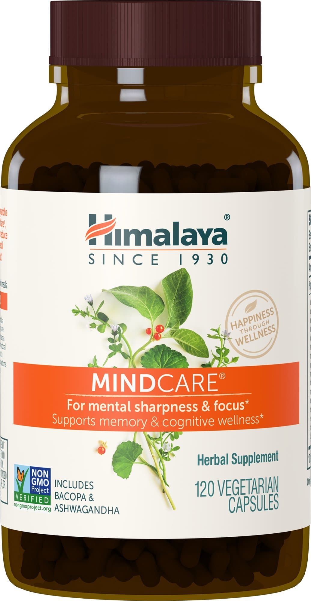 MindCare, Nootropic Brain Supplement Booster for Mental Sharpness, Focus, Memory, and Cognitive Wellness, 1170 mg, 120 Capsules, 1 Month Supply