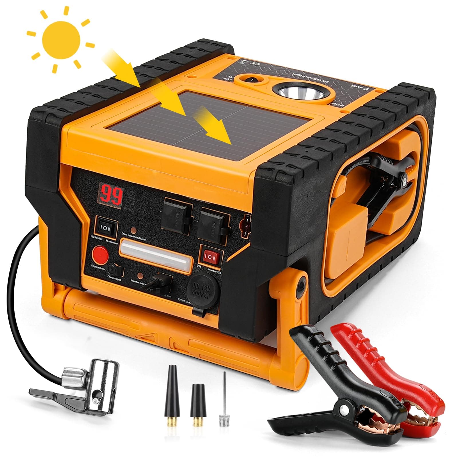 Car Battery Jump Starter with Power Station