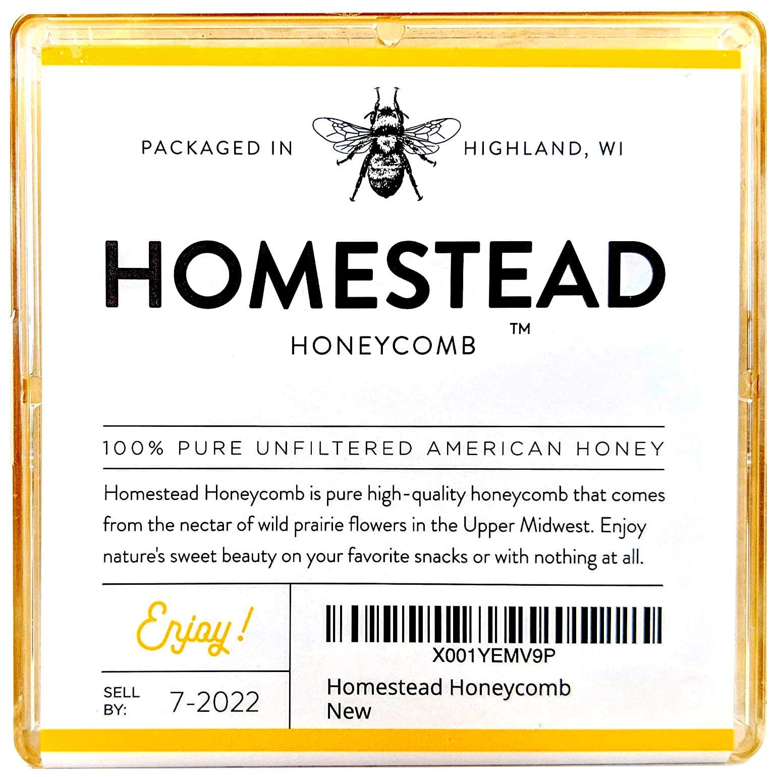 Homestead Raw Honeycomb (1 Pound)