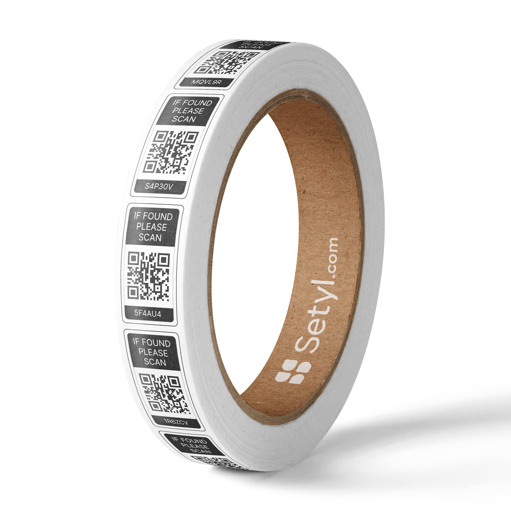 IT Asset Labels - 100 Pack Black - Durable QR Code Asset Tags for Laptops, IT Devices and Other Equipment