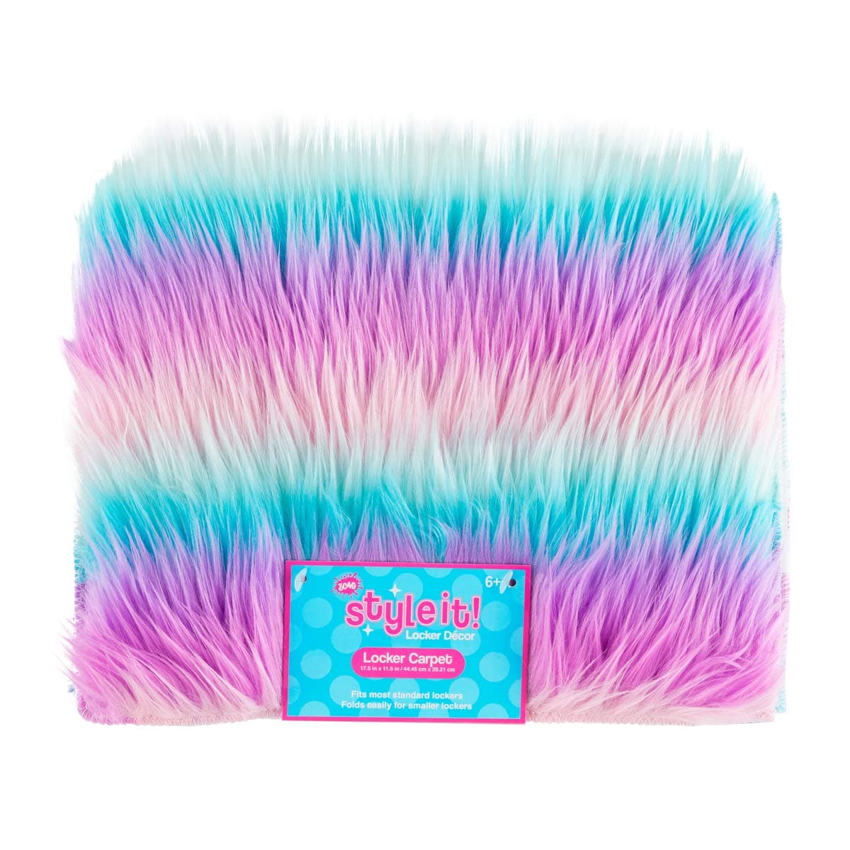 3C4G Fun Fur Locker Carpet, Iridescent