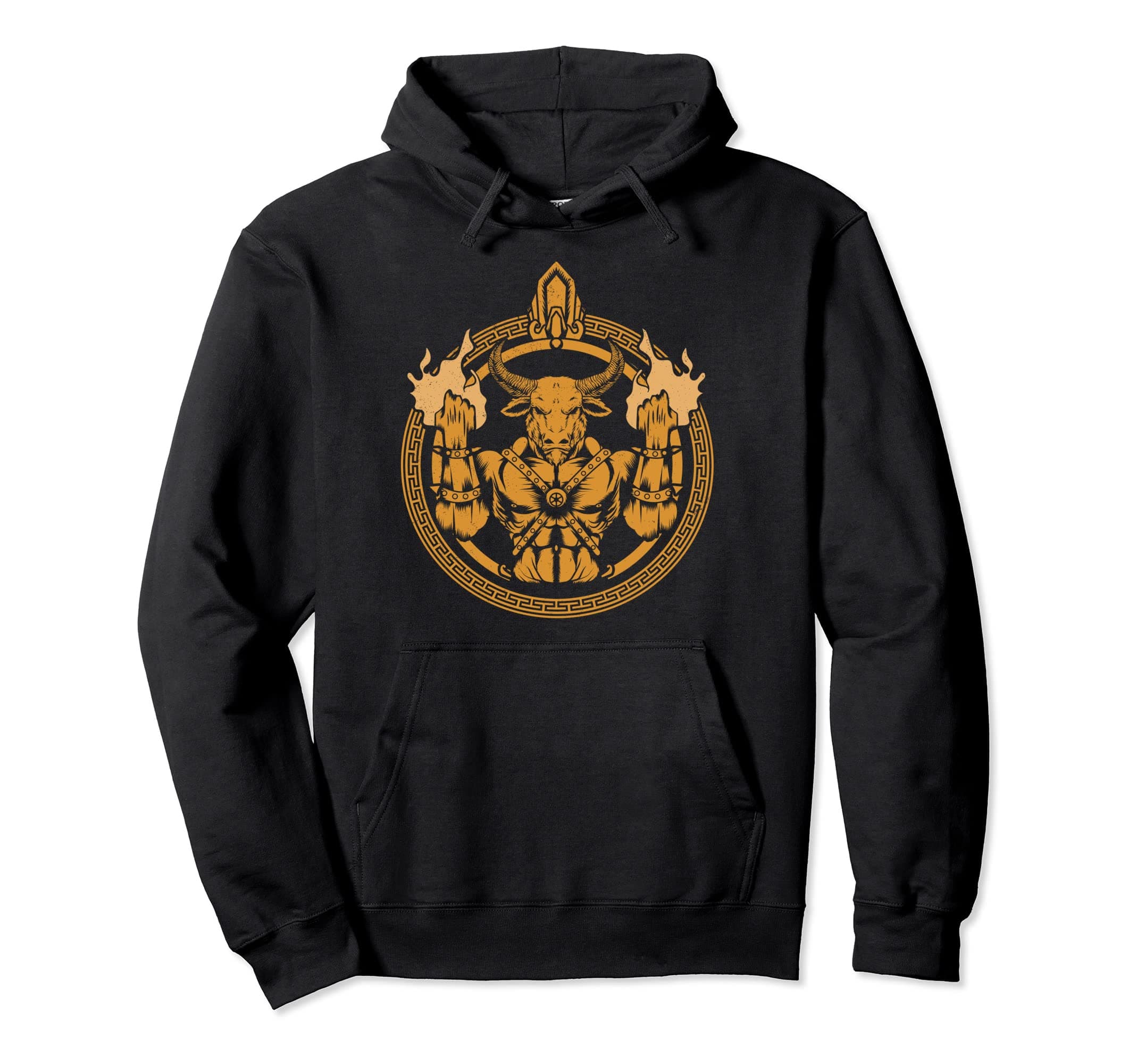Minotaur Greek Mythology Pullover Hoodie