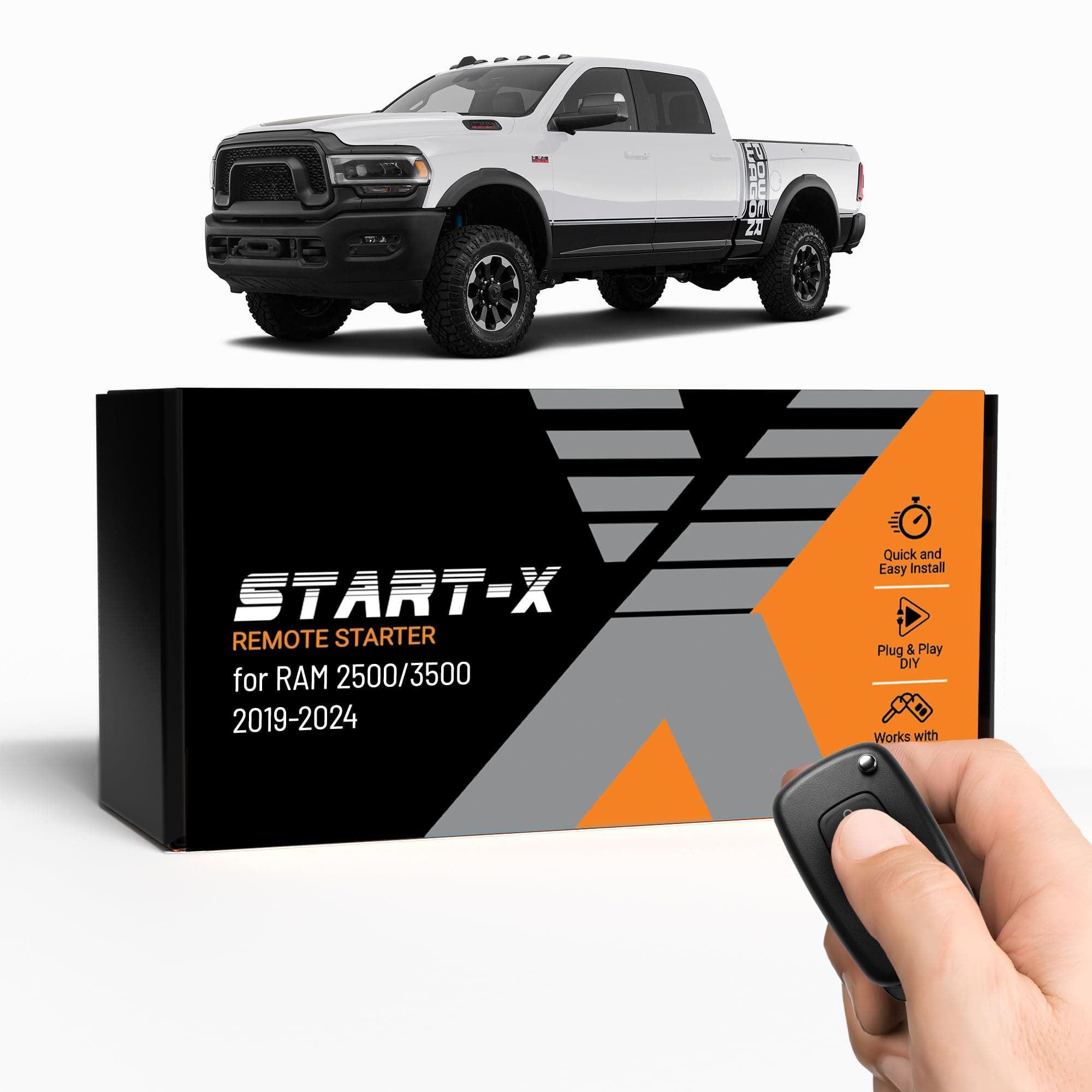 Start-X Remote Starter Kit for 2019-2024 RAM 2500/3500 || NOT 1500 || Plug N Play || 3X Lock to Remote Start