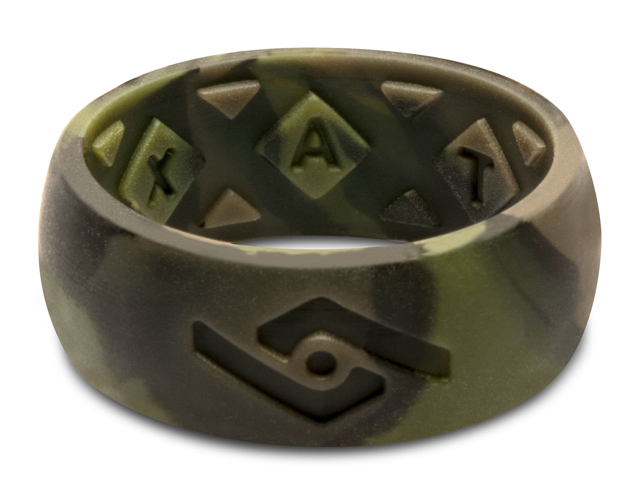 Fixate FX8 X-Vent CAMO Ring Size 13 Silicone Wedding Band