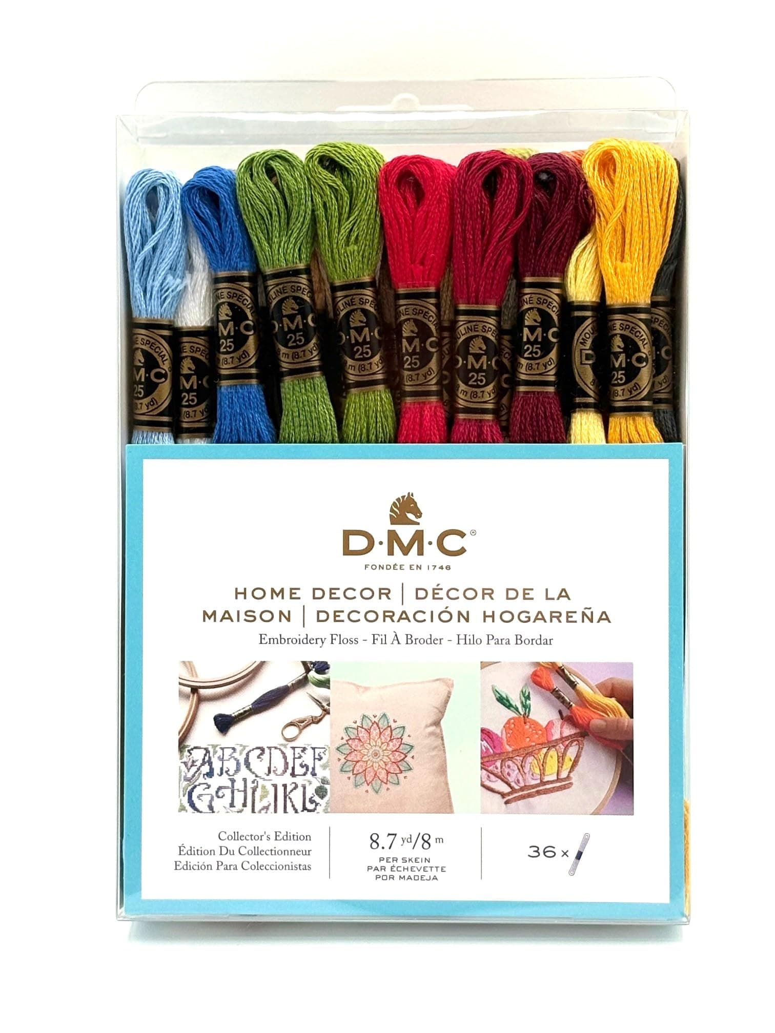 DMC 117F25HDC Embroidery Floss Pack 8.7yd, Home Decor 36/Pkg