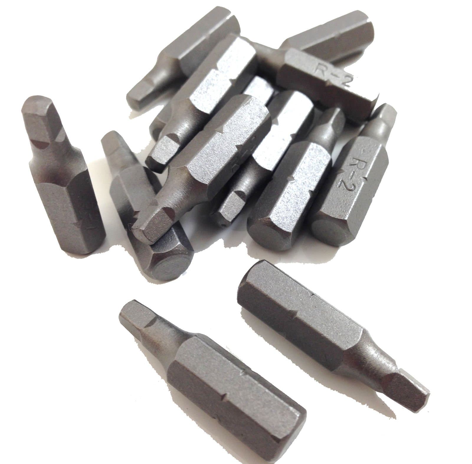 20 PACK OF ROBERTSON SQUARE DRIVE SCREW INSERT BITS, 25mm No 2 - SCREWDRIVER