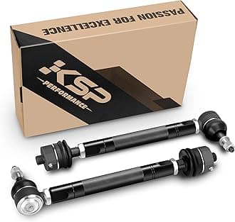 KSP Heavy Duty Tie Rod Ends Kits for Silverado Sierra 2500HD 3500HD 2011-2024, Front Lower Tie Rod Compatible with Chevy GMC, 0-6" Adjustable Tie Rod Repalce OE Inner and Outer Tie Rod Assembly, 2PC