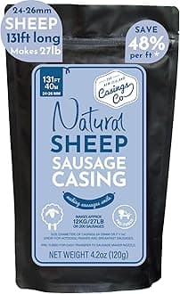 Natural Sheep Casings 24-26mm 131ft