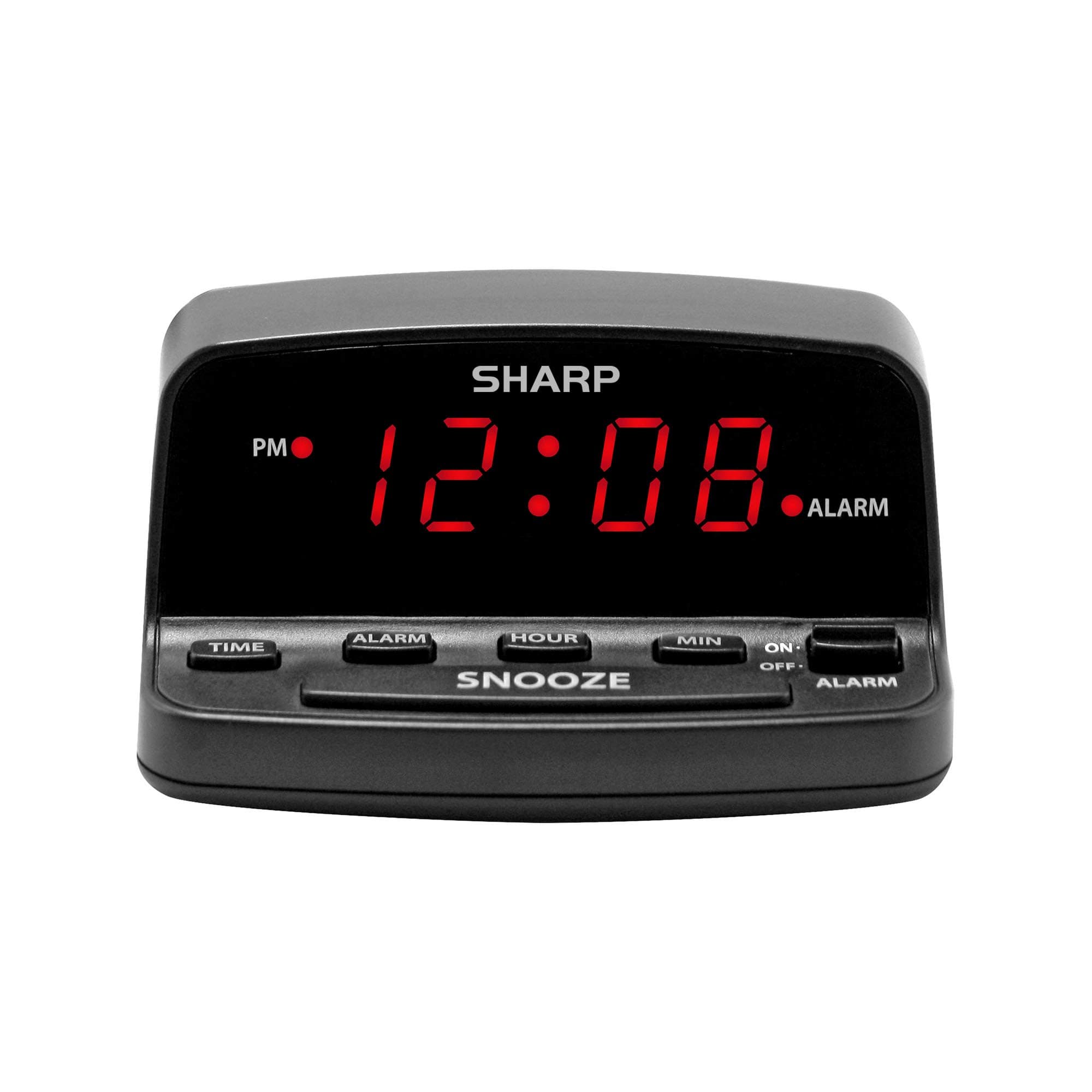 SHARP Digital Alarm Clock with Keyboard Style Controls