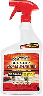 Spectracide Bug Stop Home Barrier 32 oz - 6 Count, Ready-To-Use Indoor Plus Outdoor Insect Control Brown