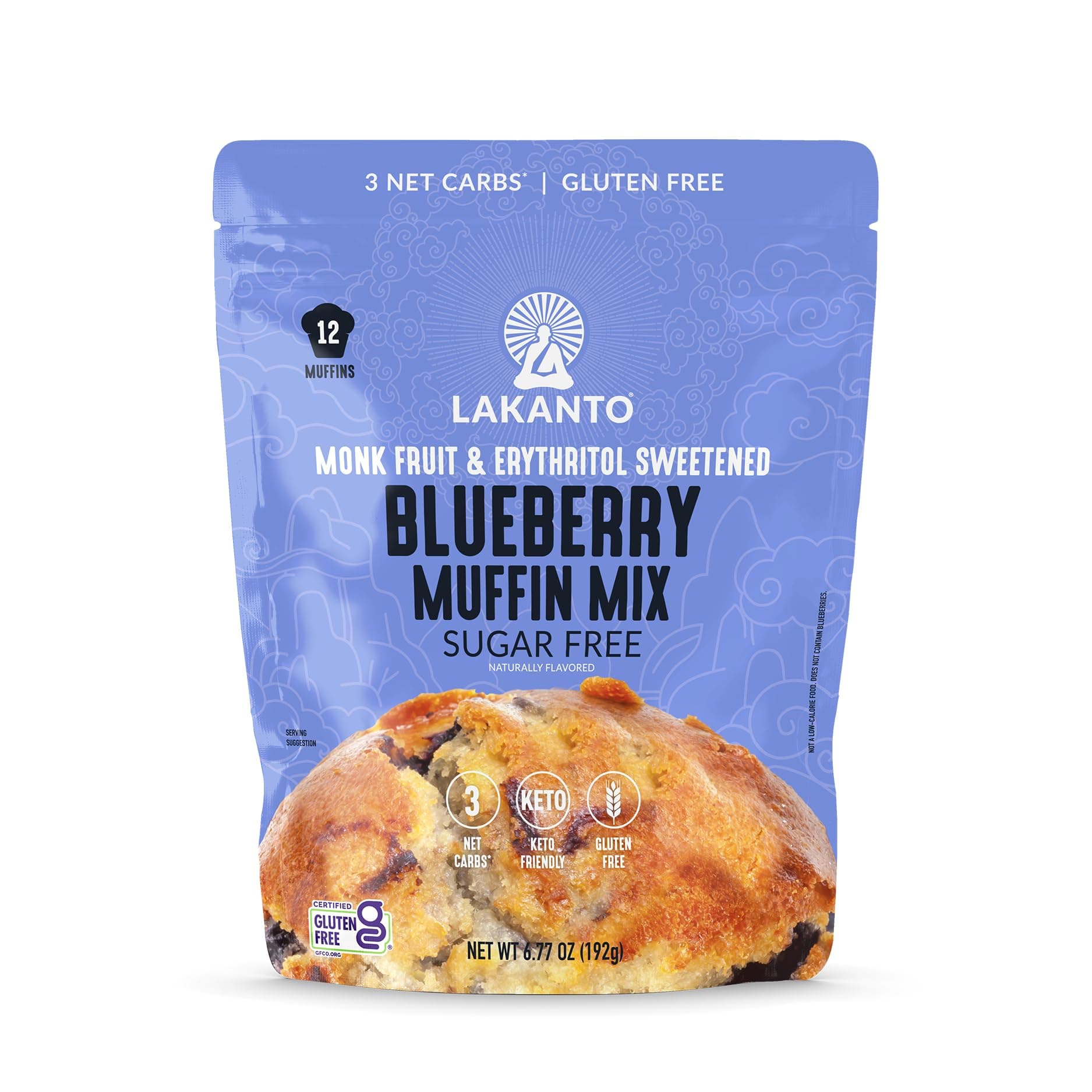 Lakanto Sugar Free Blueberry Muffin Mix - Naturally Flavored, Sweetened with ...