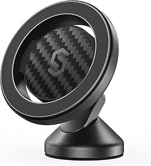 SYNCWIRE MagSafe Car Mount - Flexible Rotation Magnetic Phone Holder for Dash, Strong Magnets, Universal Compatible iPhone, Samsung, Pixel - MagSafe Car Accessories