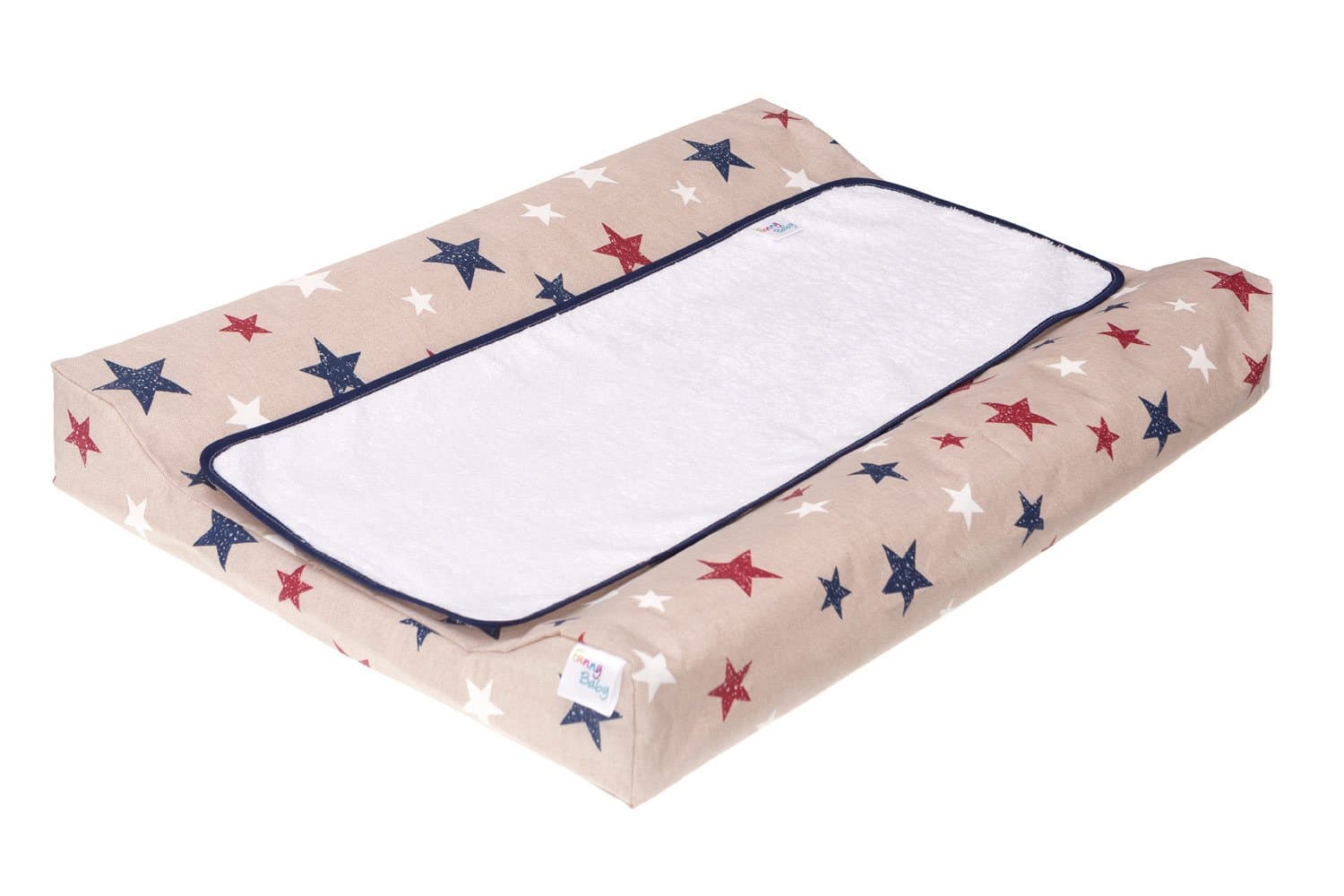 Belino Laminated Changing Mat, 48 x 70 cm 48 x 70 cm Beige (Stars)