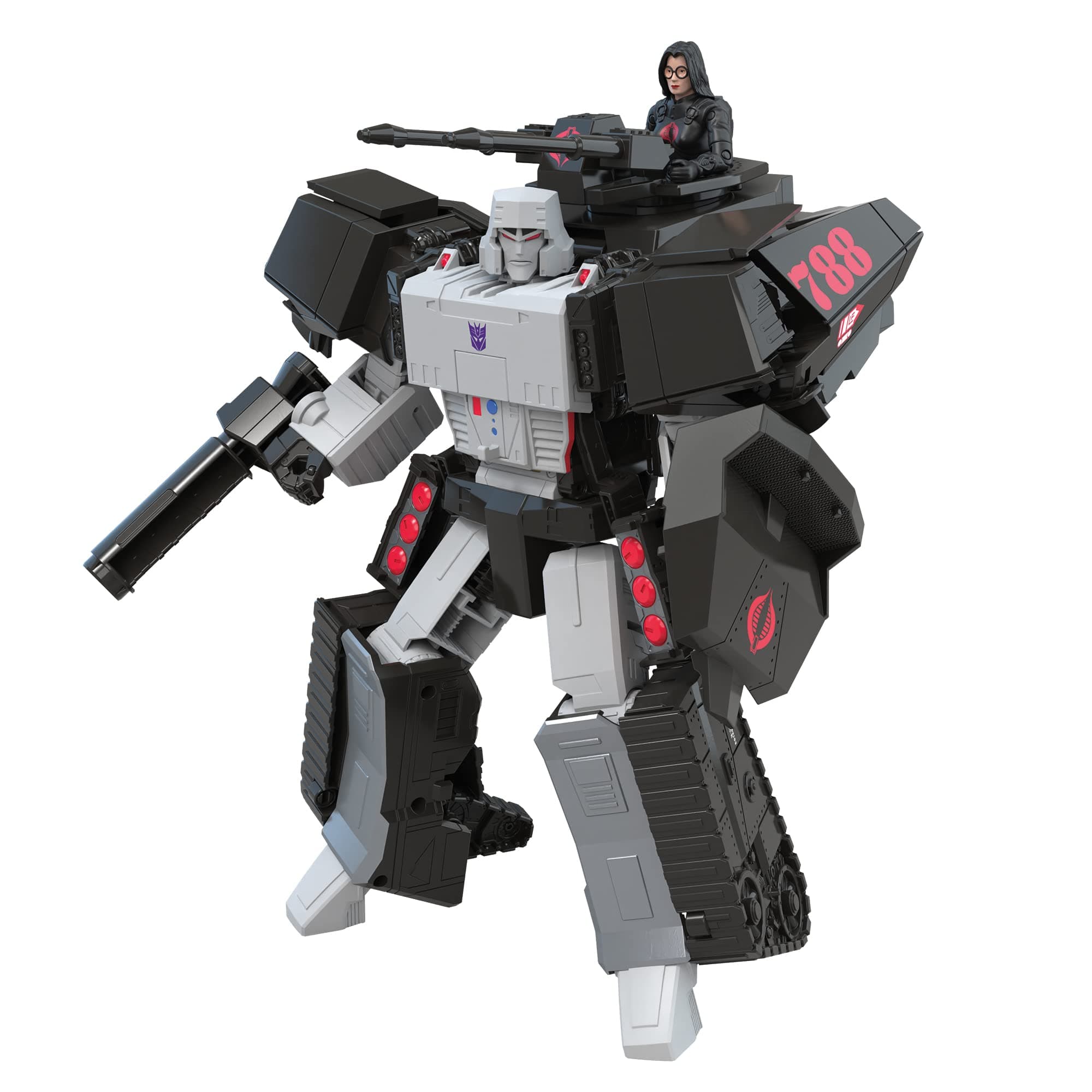 Transformers Generations Collaborative: G.I. Joe Mash-Up, Megatron H.I.S.S. Tank & Baroness, Age 8 and Up Multicolor F3983
