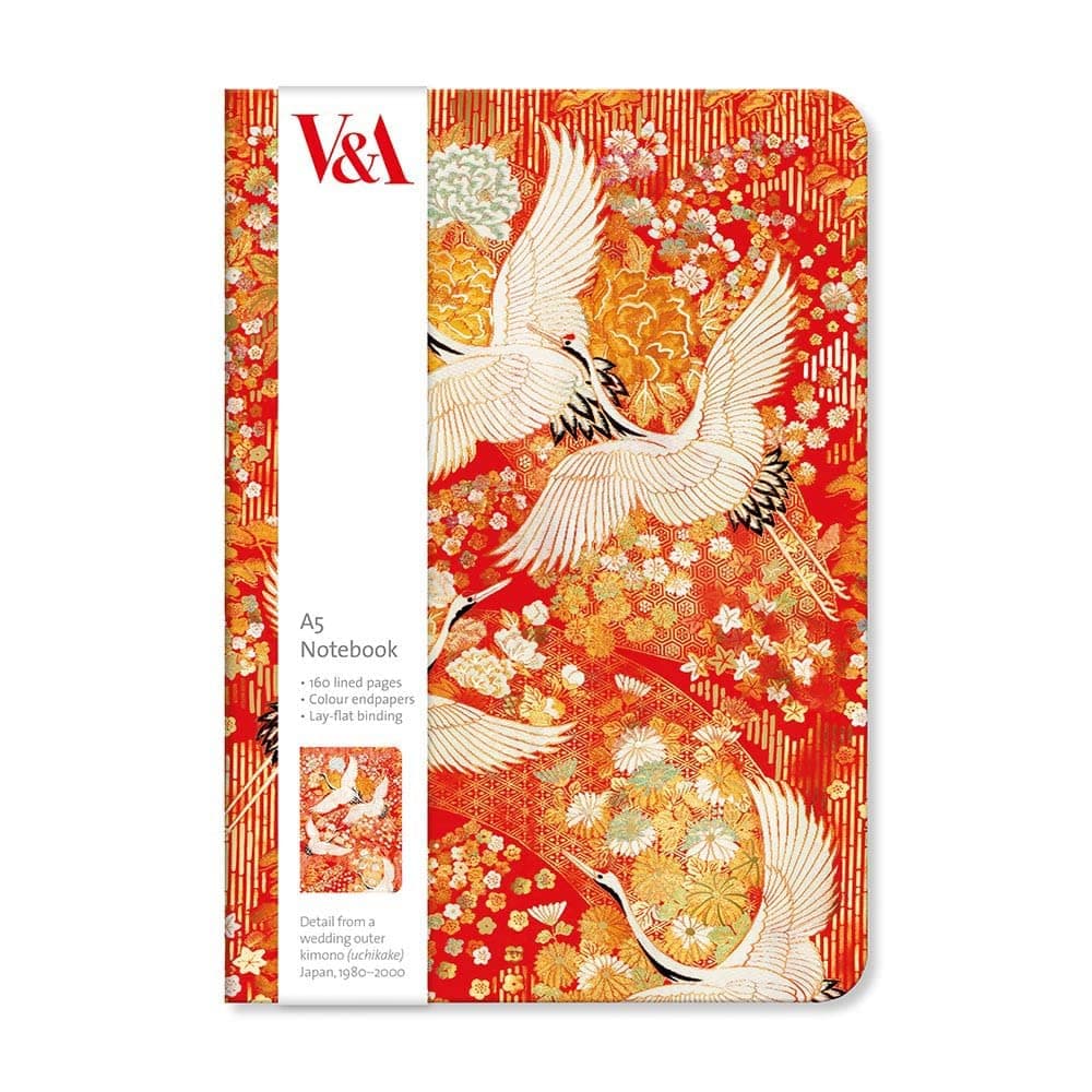 Museums & GalleriesV&A Kimono Cranes A5 Notebook