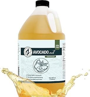 Zatural 100% Avocado Oil Pure Natural without Additives, Clean, Cold Pressed, Non-GMO, Vegan: For Cooking, Frying, Baking and for Sauces, Dressings, Marinades, Salads (1 Gallon)