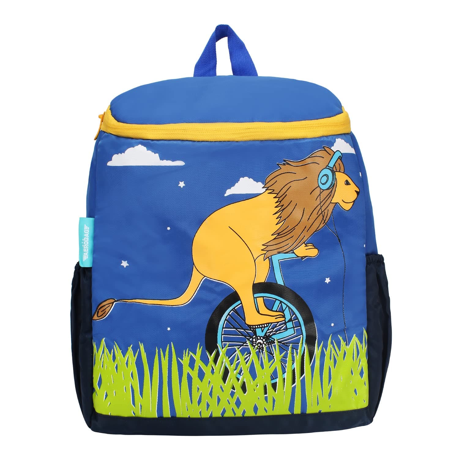 AEROBAG Winnie Cow Lightweight School Backpack For 4 to 6 Years Boys/Girls Blue