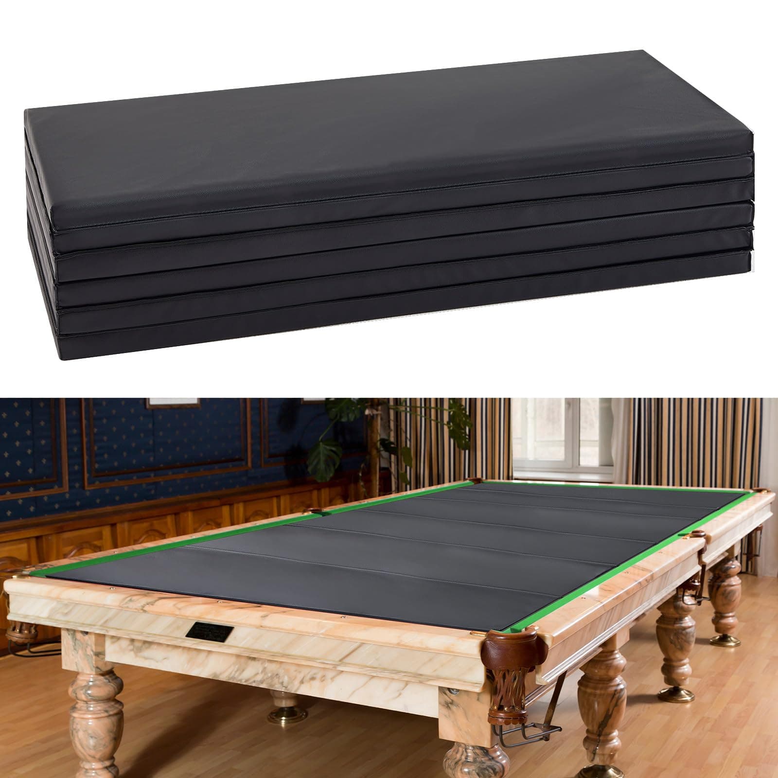 Leyndo Pool Table Insert Convertible Dining Table Foam Insert Billiard Pool Table Foam Insert for Table Conversion, Black