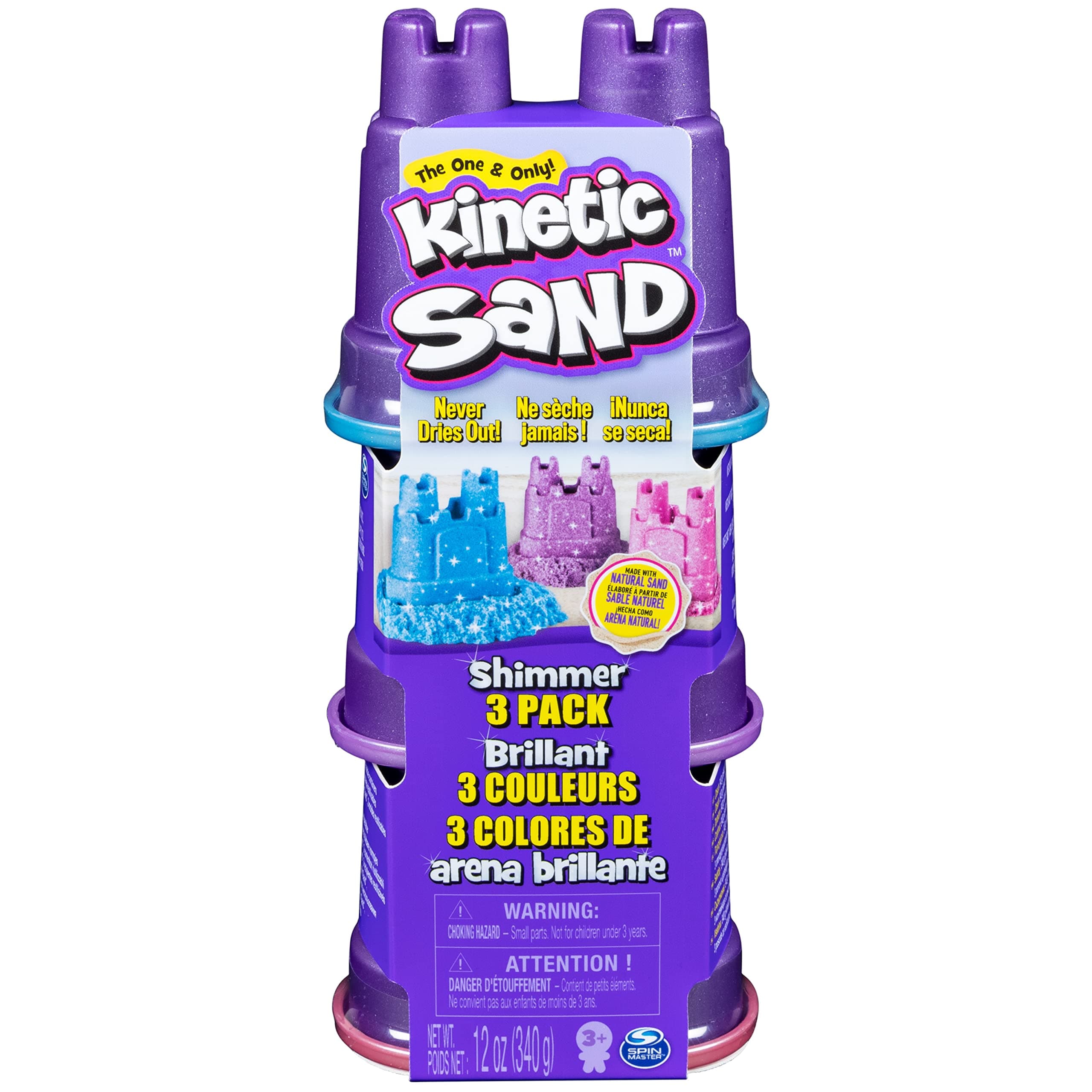 Shimmering Sand 3 Pack with Sandcastle Molds