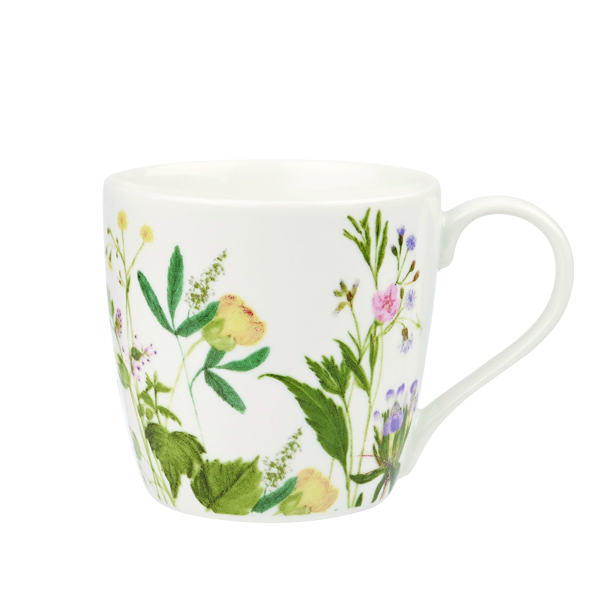 RHS Himalayan Flowers Mug, Ceramic, Multi-Colour, 13 x 9 x 9 cm