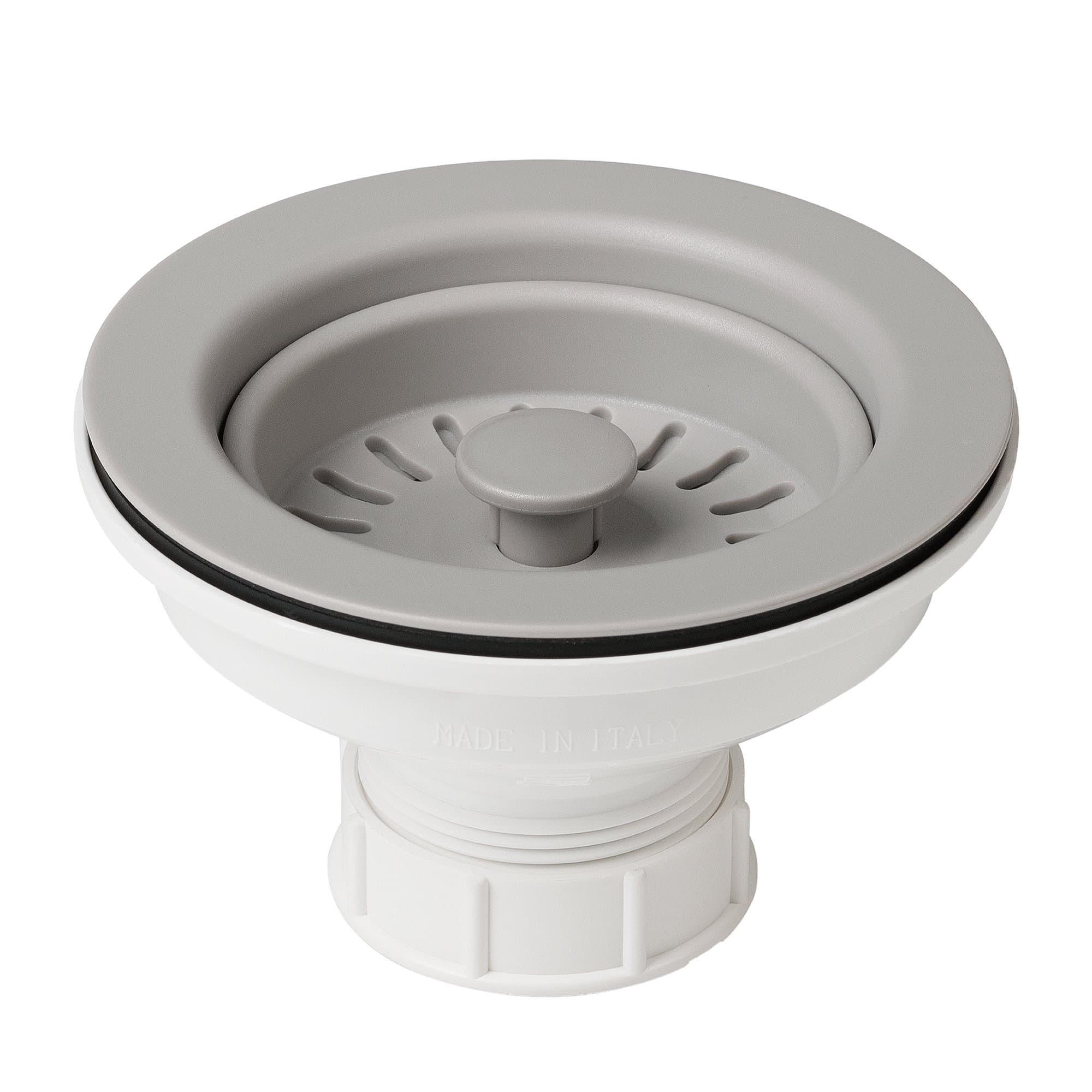 PST1-GR Kitchen Sink Strainer Drain, Grey