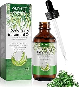 Rosemary Oil for Hair Growth (2.02 fl oz), Rosemary Essential Oils, 100% Pure Natural, Nourishes The Scalp,Stimulates Hair Growth, Improves Blood Circulation,Rid of Dry Hair, Rosemary Hair Oil