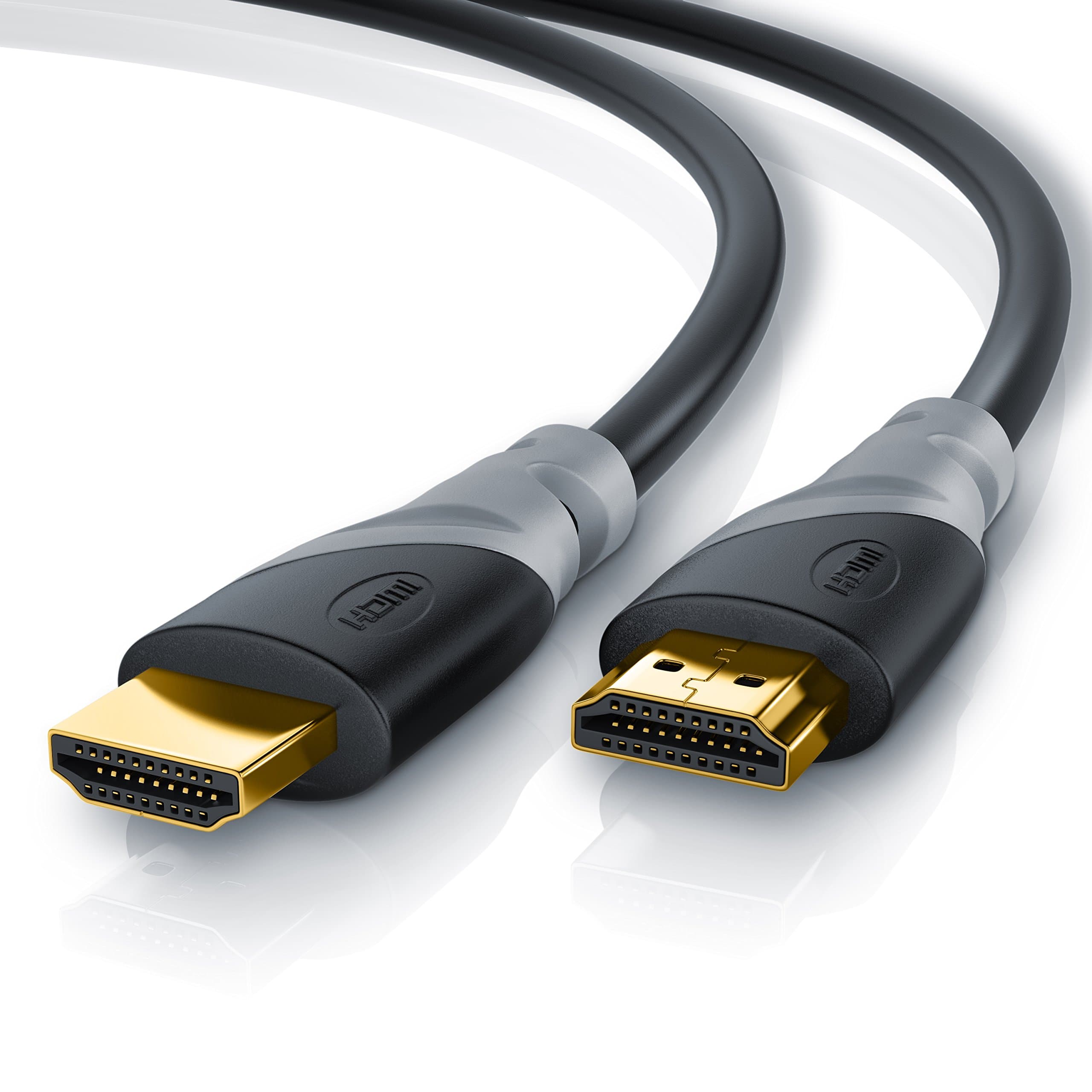 CSL - 8k / 4k HDMI Cable 2.1/2.0 4m - 8K @ 60Hz - 4K @ 120Hz - 48 Gbit/s - 3D - Ultra High Speed with Ethernet - TV Blu-ray PS5 Xbox Series X Switch - black - 4 metres