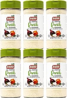 Badia Ranch Seasoning Powder, 5 oz, All-Purpose Ranch Flavor (Pack of 6)