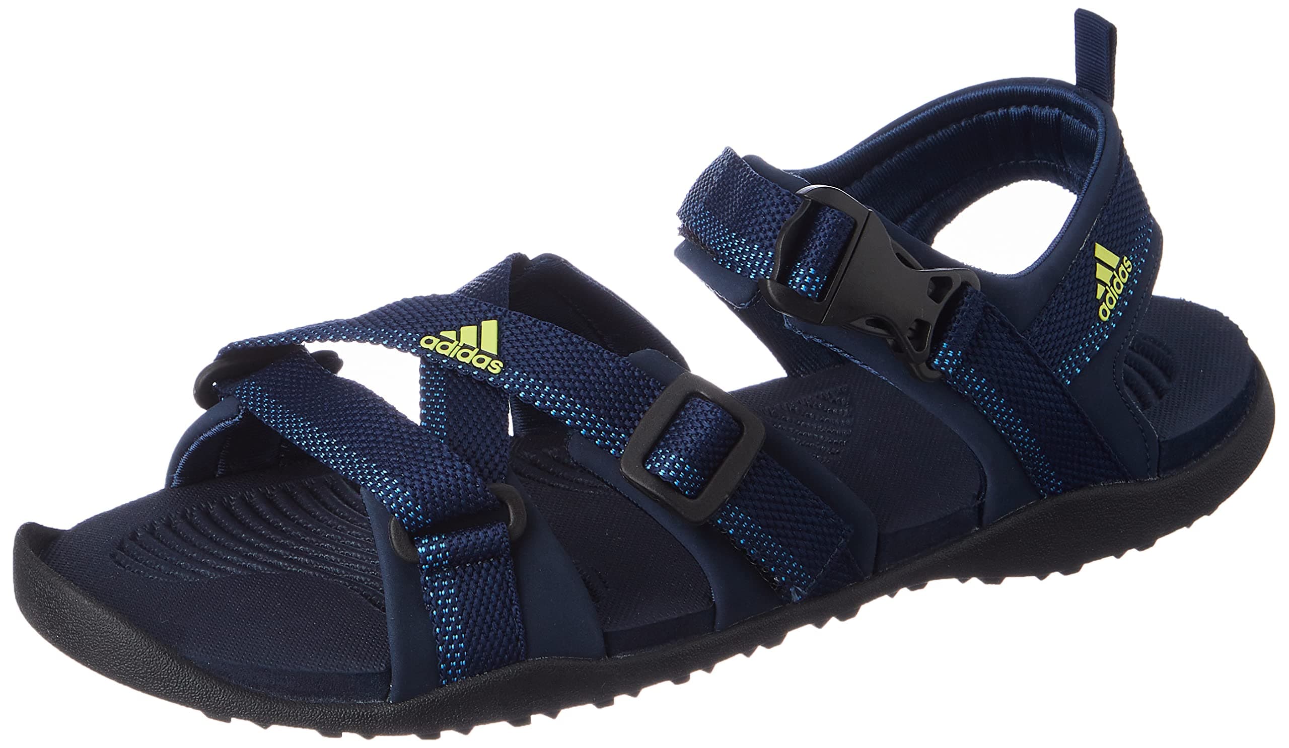 Adidas Men NU GLADI M Synthetic Outdoor Sandal CBLACK/DOVGRY/BLIBLU | HPW45