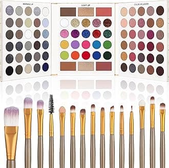 UCANBE Pretty All Set Palette 3.0 + 15Pcs Brown Brushes