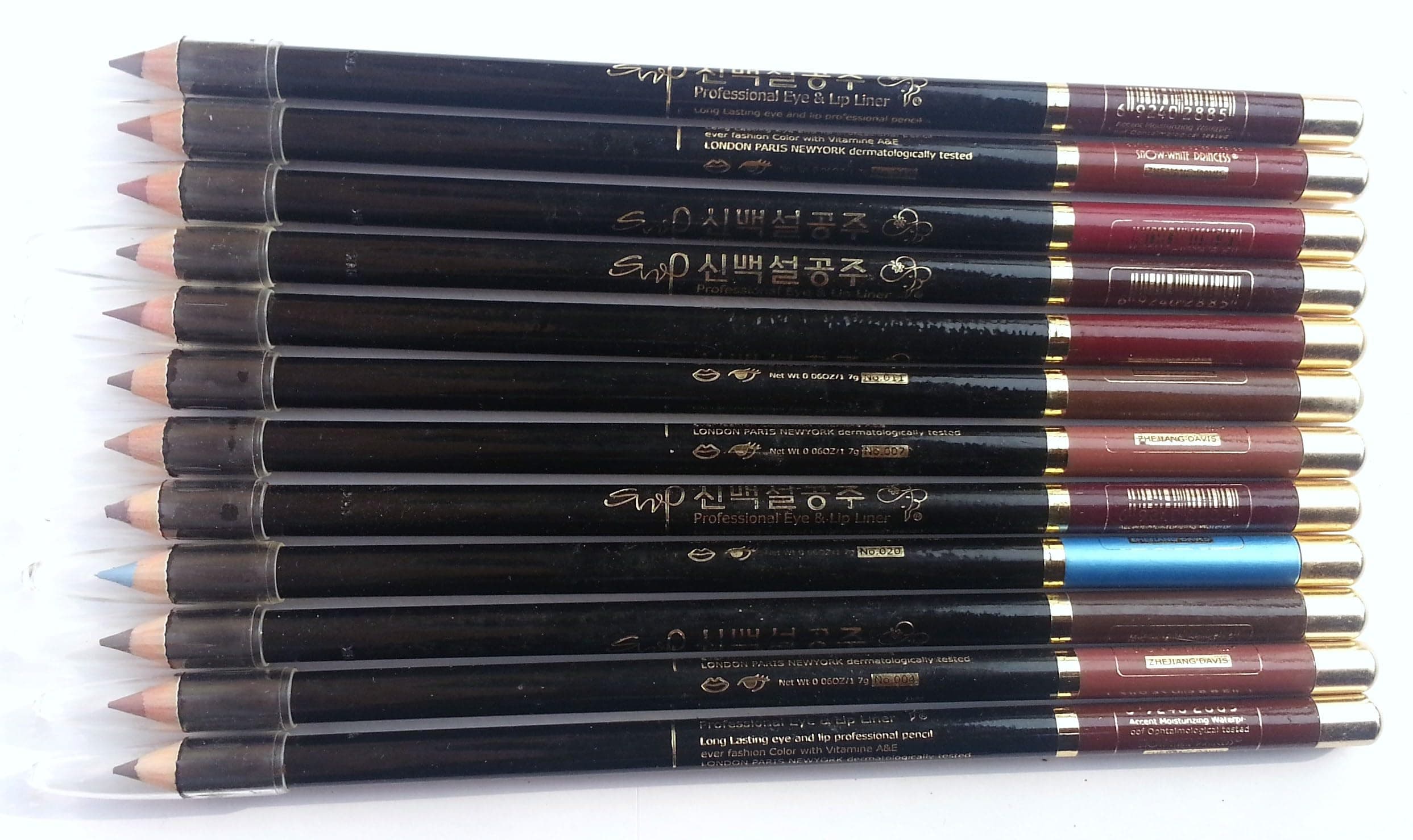 Premium Lip/Eye Liner 12 Pcs(Multicolor)