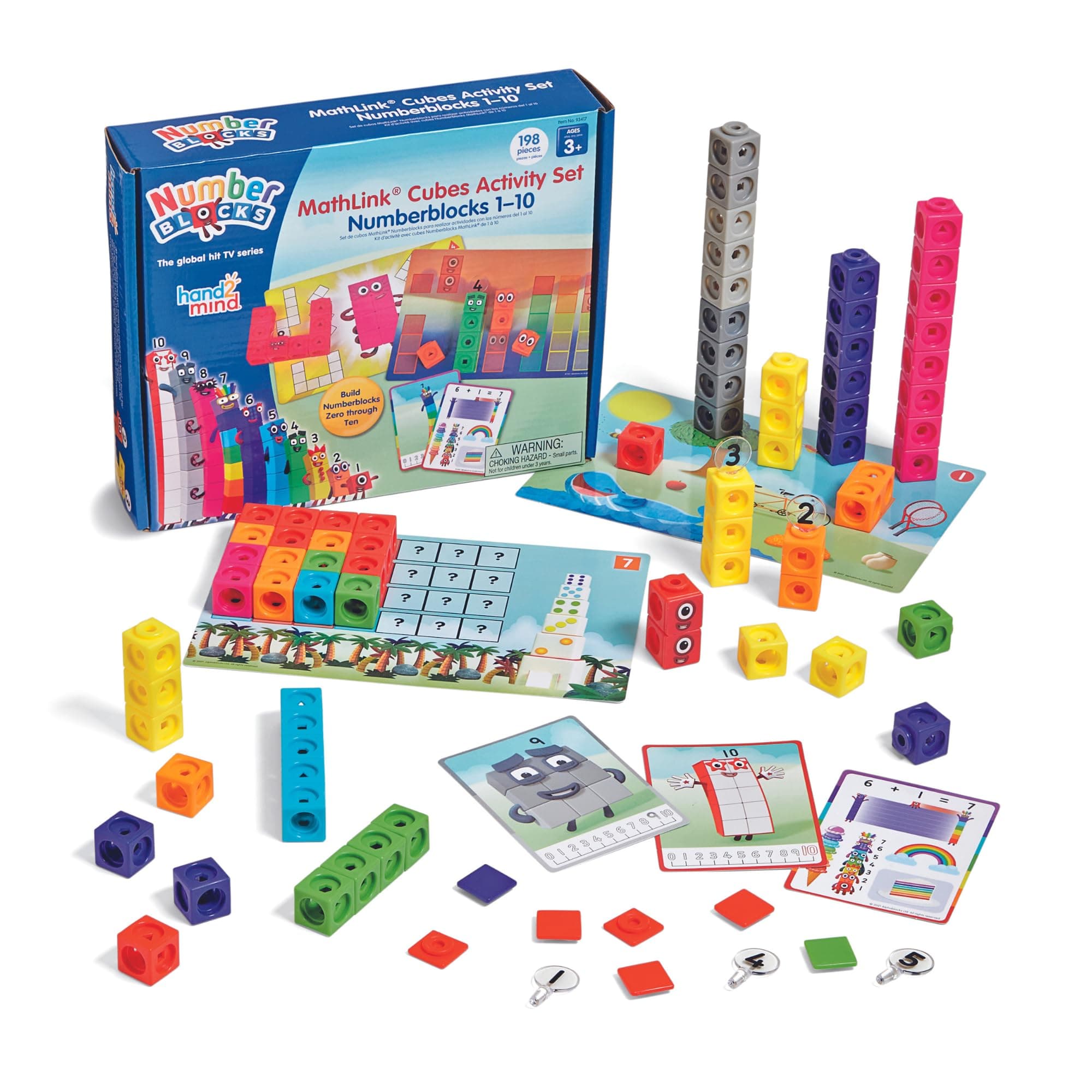 Numberblocks MathLink Cubes 1-10 Cubes 100-Piece Activity Set Math Toy Genuine Article 93417