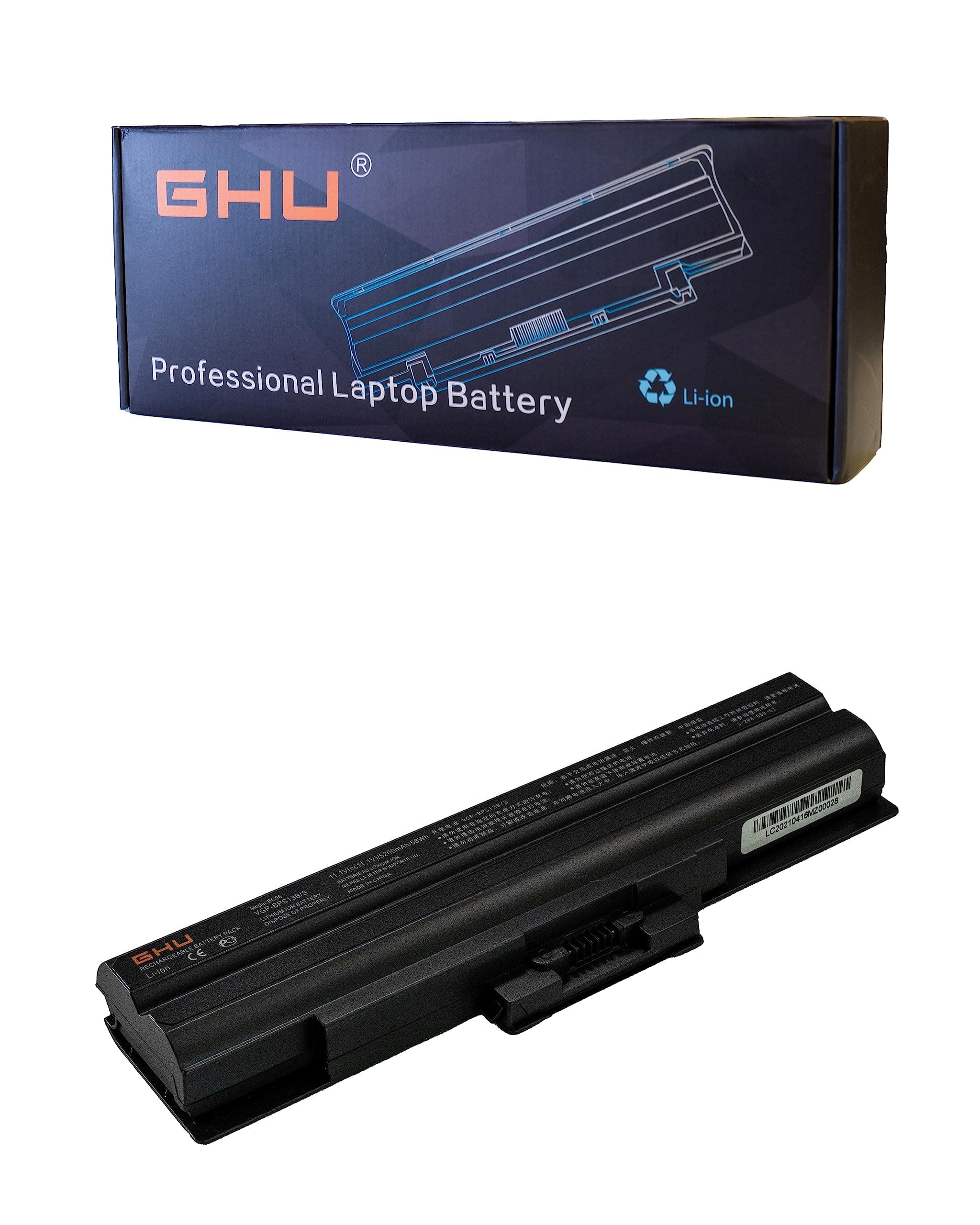 New Battery 58WH Replacement for VGP-BPS13B VGP-BPS13/Q VGP-BPS13B/Q VGP-BPS21A VGP-BPS13A VGP-BPL13 VGP-BPS13A/B VGP-BPS21 VGP-BPS13B/S Compatible for Sony Vaio VGN-AW VGN-CS VGN-FW PCG-61411L