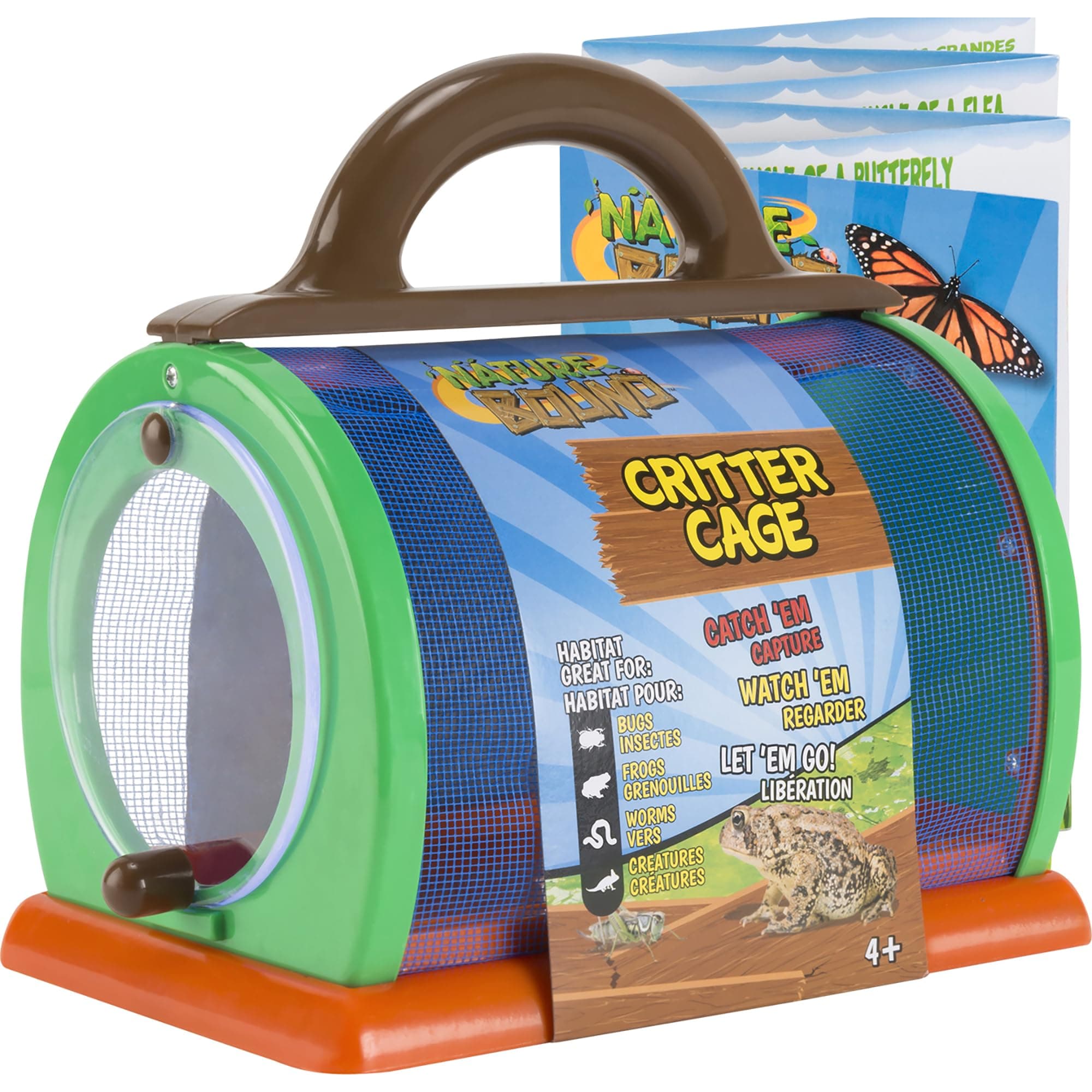 Nature Bound Critter Cage Bug Catcher and Habitat Kit | Bug Catcher for Kids | Bug House and Critter Keeper with Activity Booklet | Indoor Bug Catcher Toy for STEM Learning | Ages 3+ | Green
