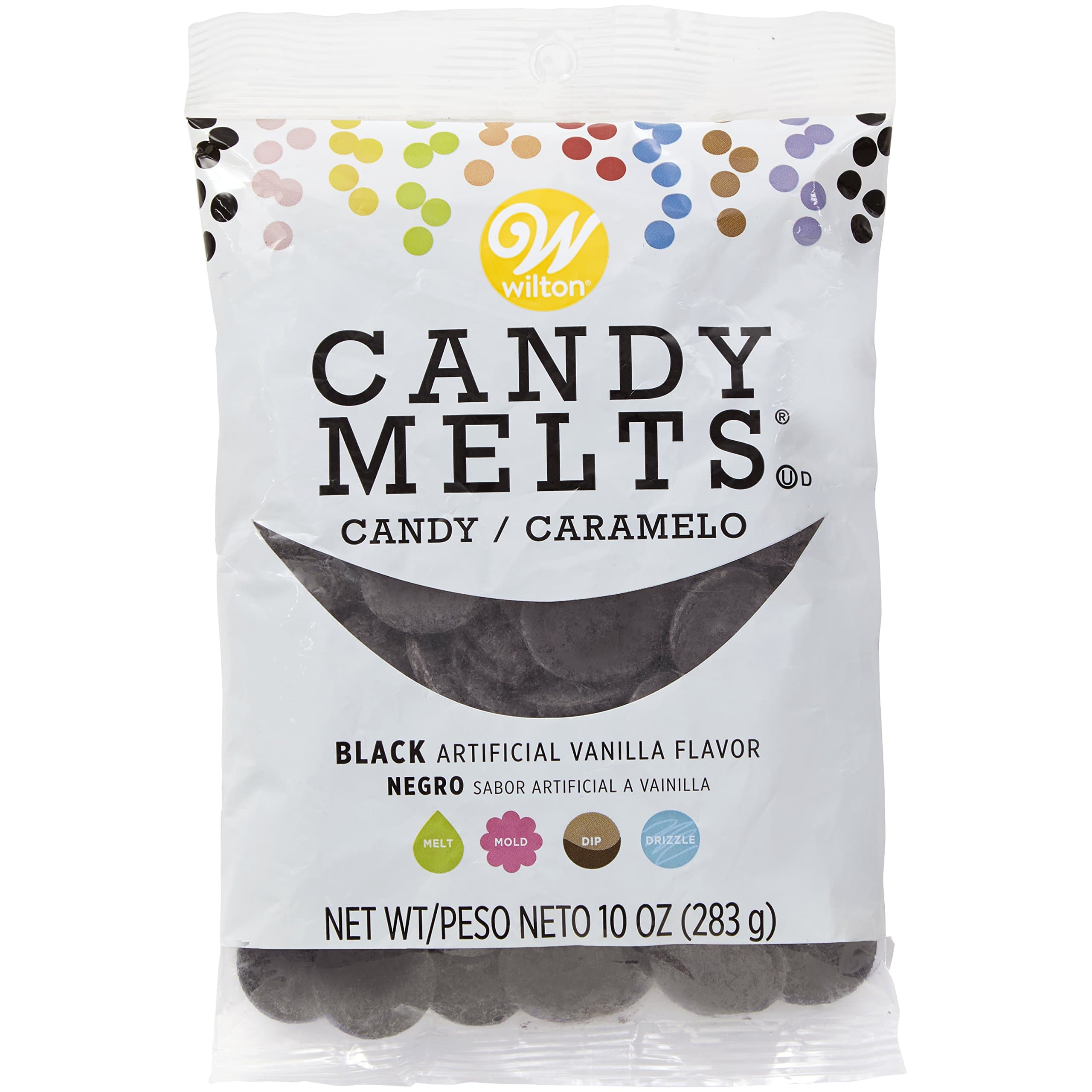 Black Vanilla Candy Melts, Pastille, 10-Ounce