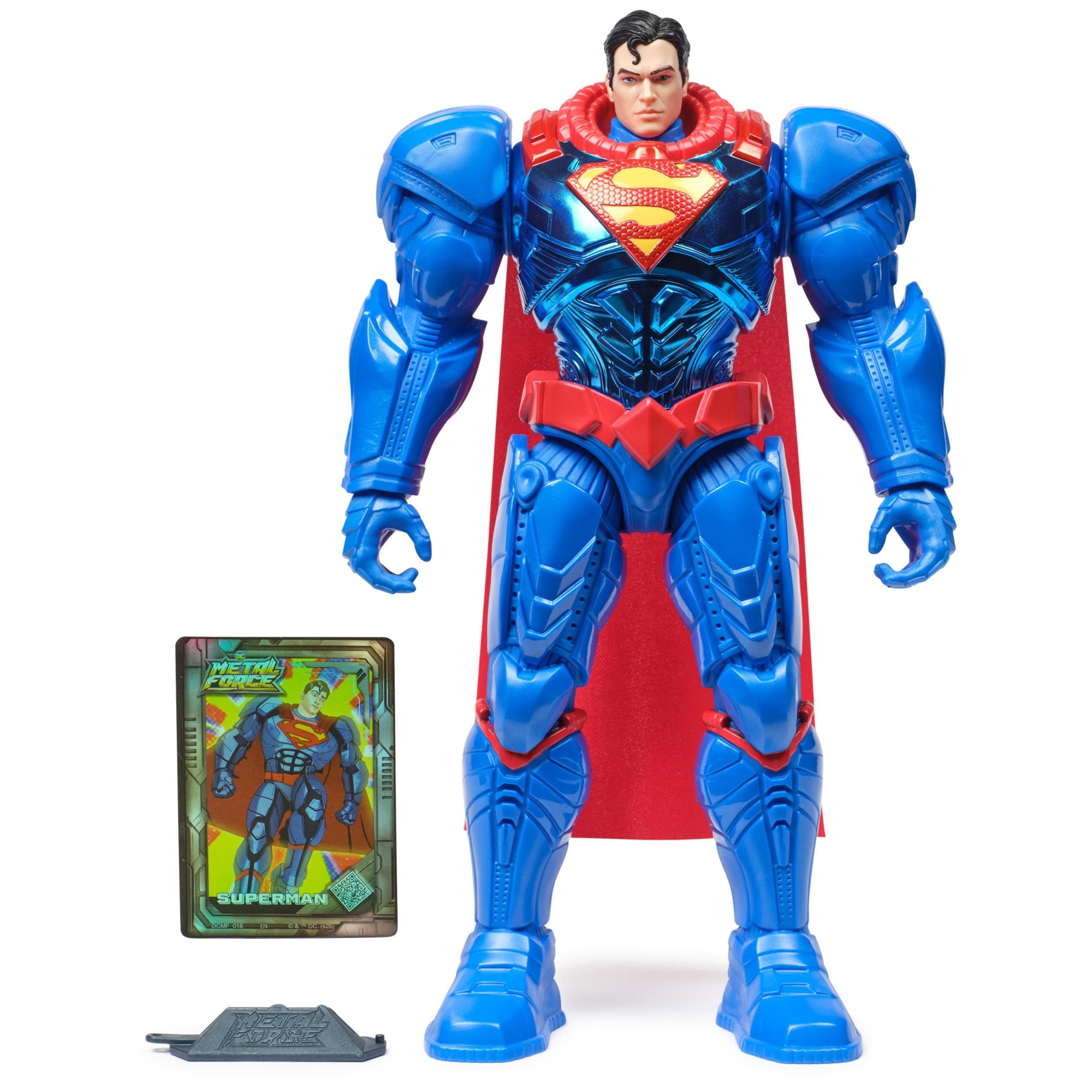 Metal Force Superman Action Figure, 12-Inch Extra Large Super Hero Collectible Kids Toys for Boys and Girls Ages 4 and Up