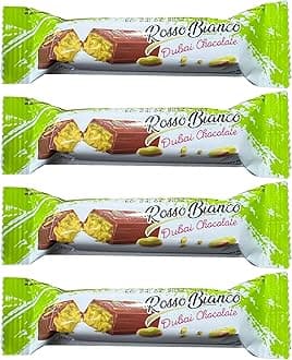 Rosso Bianco Dubai Chocolate 4x36gr (Pack of 4)