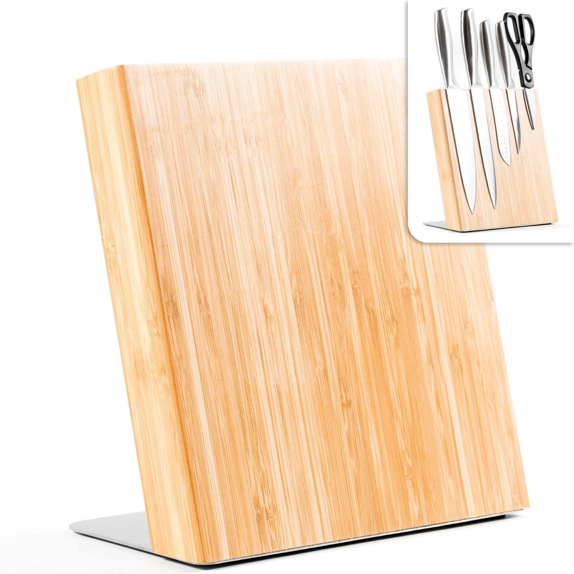 Magnetic Bamboo Knife Block/Holder