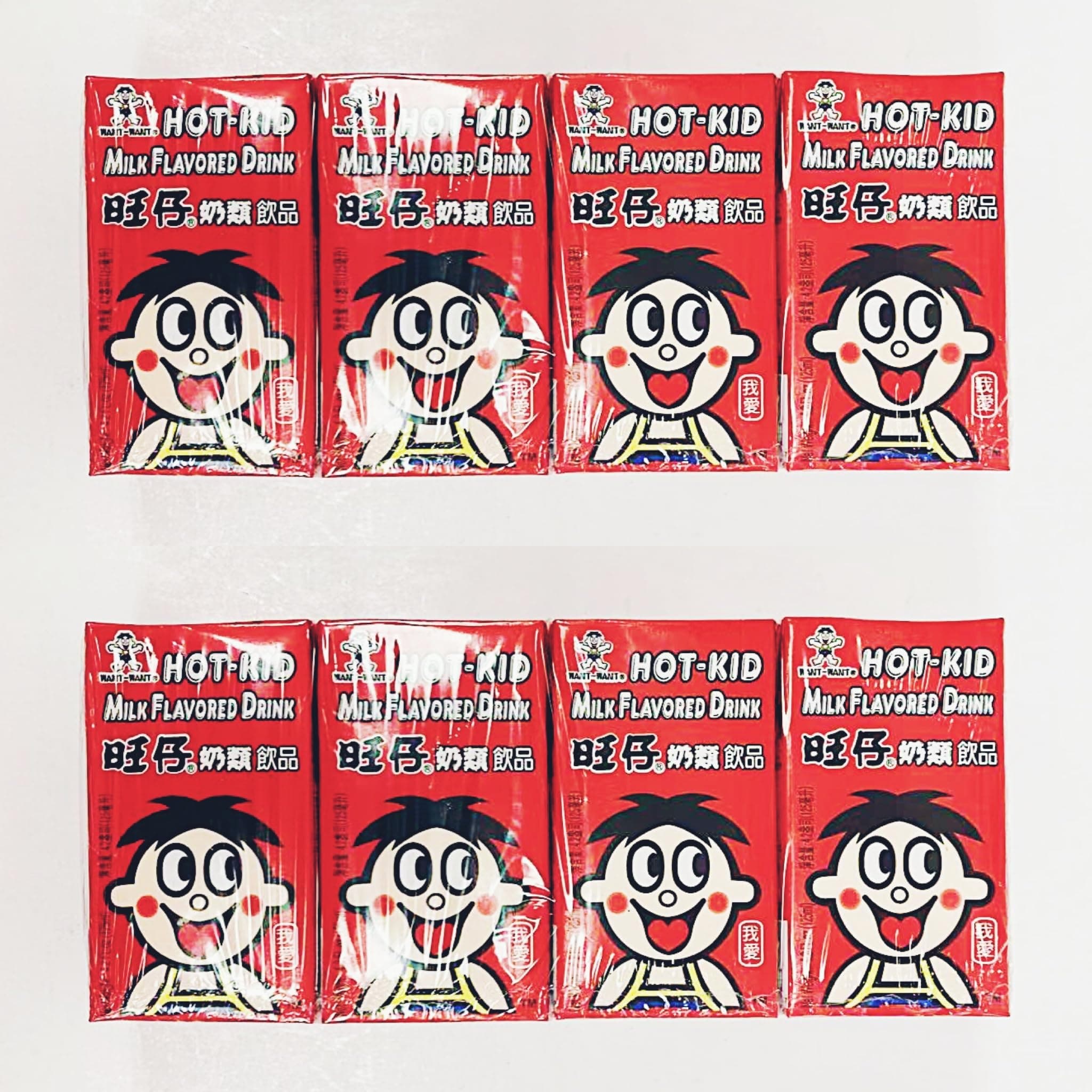 Hot-Kid Milk Flavored Drink,(125mlX4), 2Pack