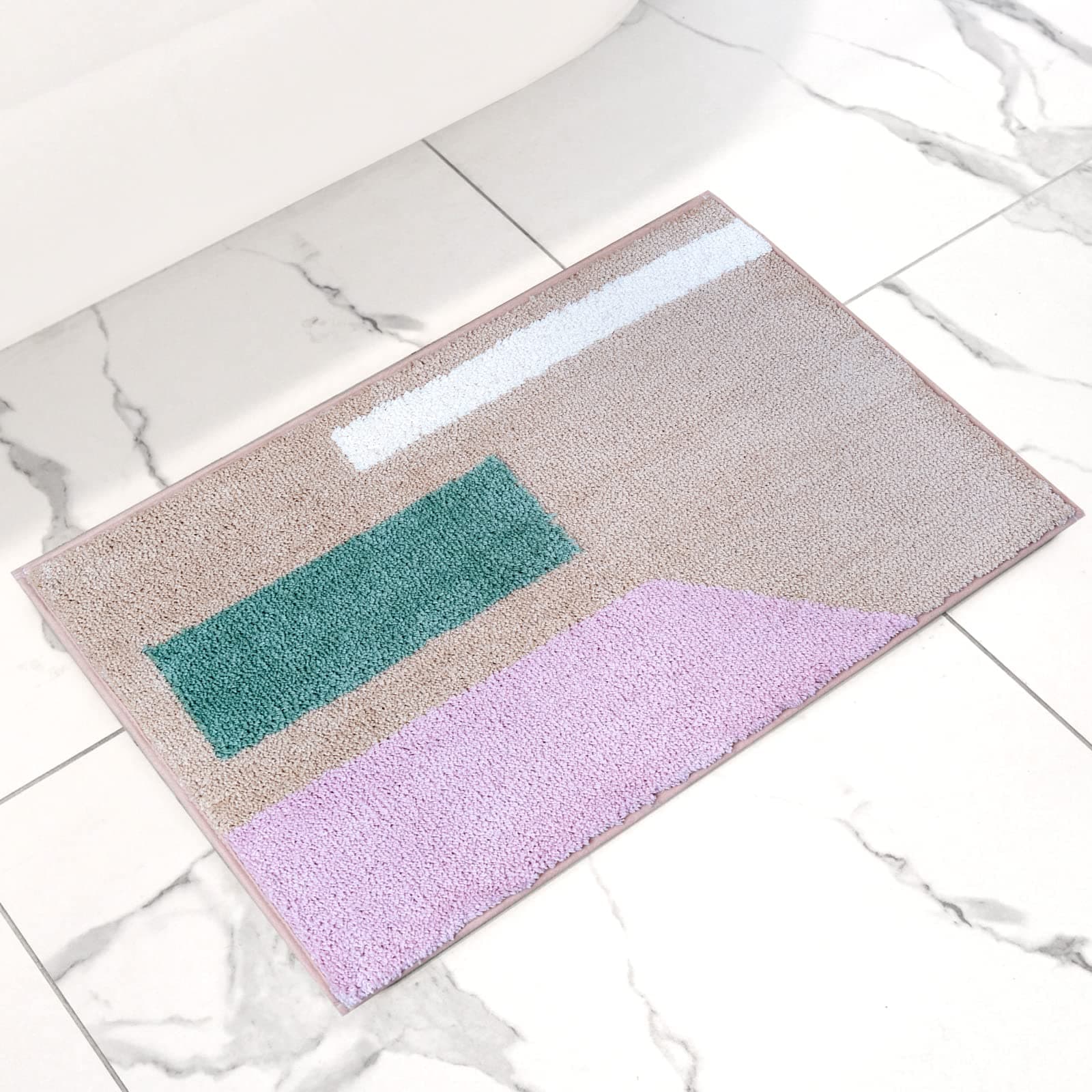 MODMINZEN Bathroom Rug,Non-Slip Bath Mat,Soft , Durable Thick Bath Rugs for Bathroom,Easier to Dry,Adorable Vivi Design Bath Mat Door