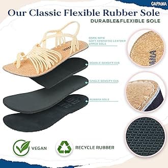 Capana Woven Women's Flat Sandals - Strappy Braided Sandals, Beach Sandals for Women Dressy Summer, Rope Bohemian Sandals, Spring Casual Womens Shoes, Comfy Boho Flats for Teen Girls – Banyan