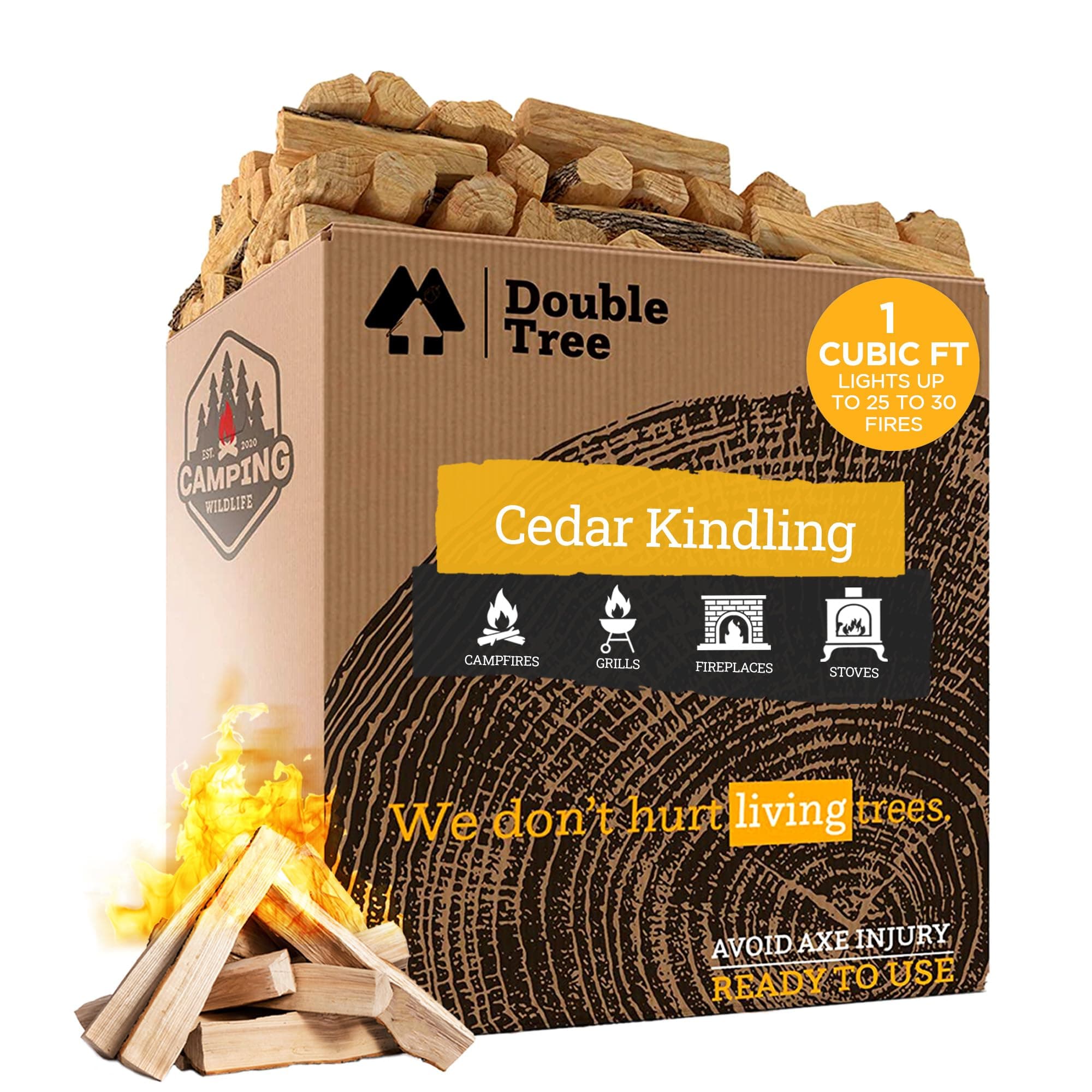 Double Tree Fire Starter Sticks