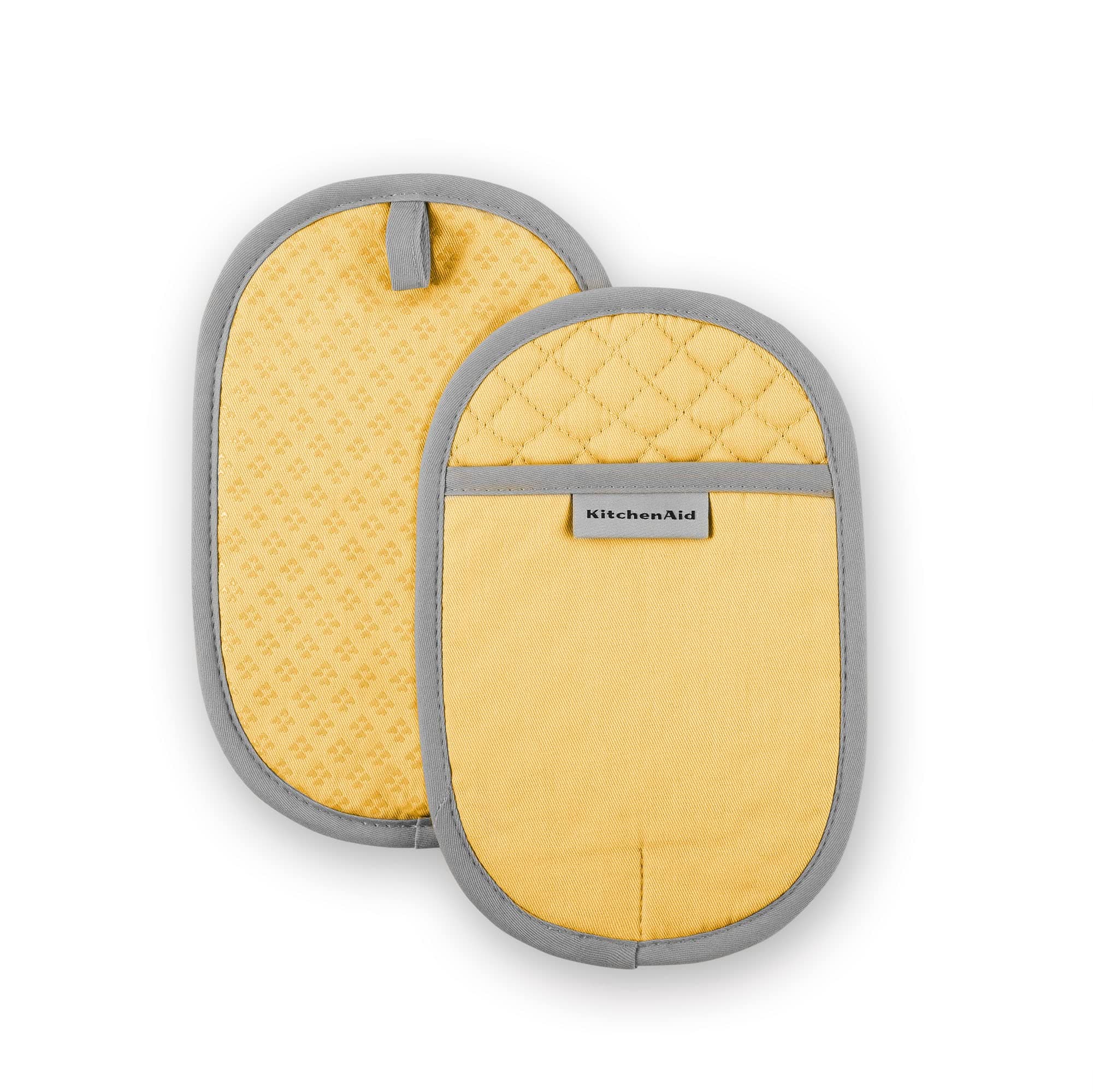 Asteroid Pot Holder 2-Pack Set, Buttercup Yellow, 6.5"x10"