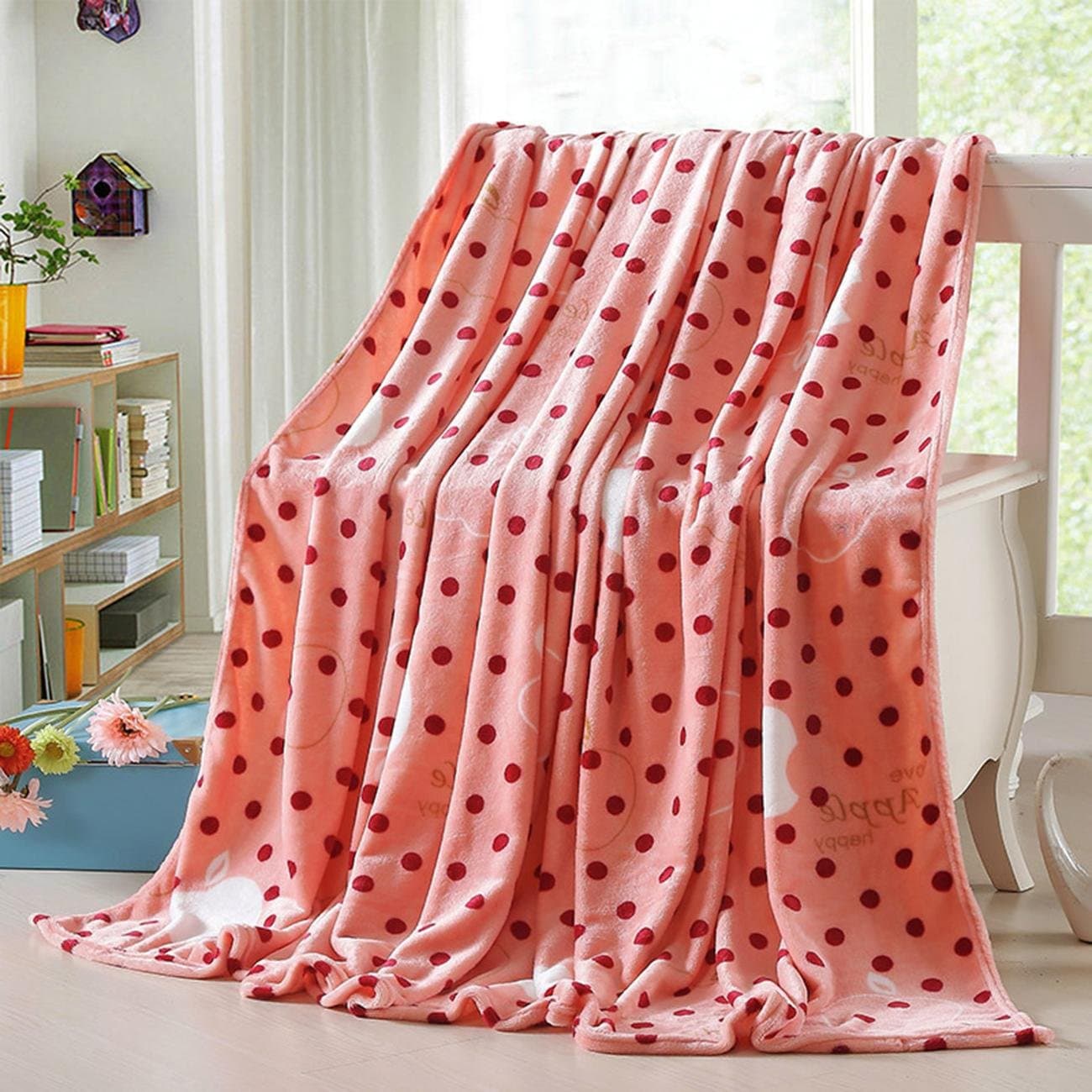 Enolla Flannel Bed Blanket Sheets Microfiber Solid Fleece Snuggle Couch Cozy Warm Smooth Wedding Birthday Gift Blanket, j, 200*230cm