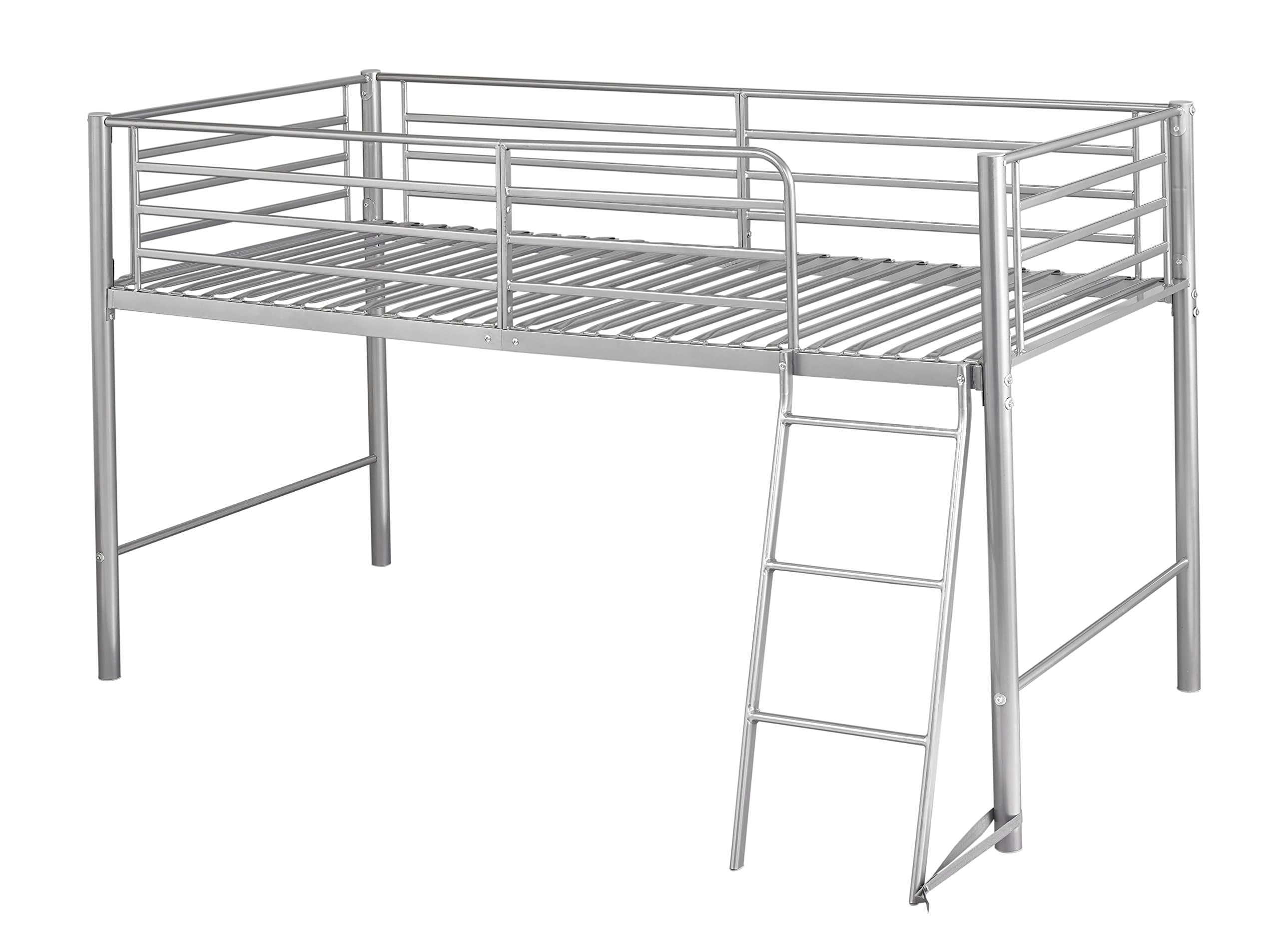 LPD Furniture mid sleeper bed, Silver, Single