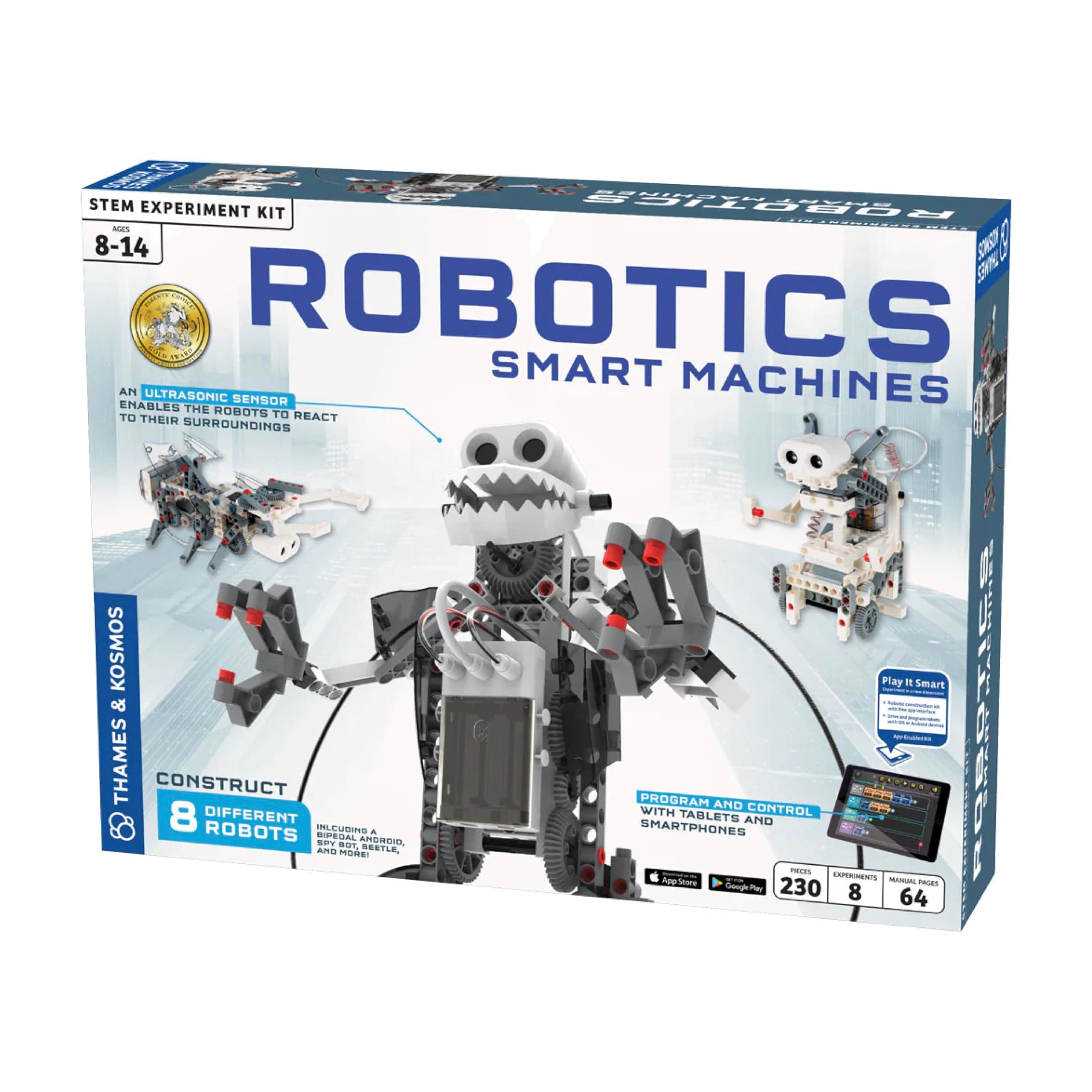 Thames and Kosmos | 620375 | Robotics: Smart Machines | Program and Control Your Robots With Your Tablets/Smartphones | 8 Models | Ages 8+