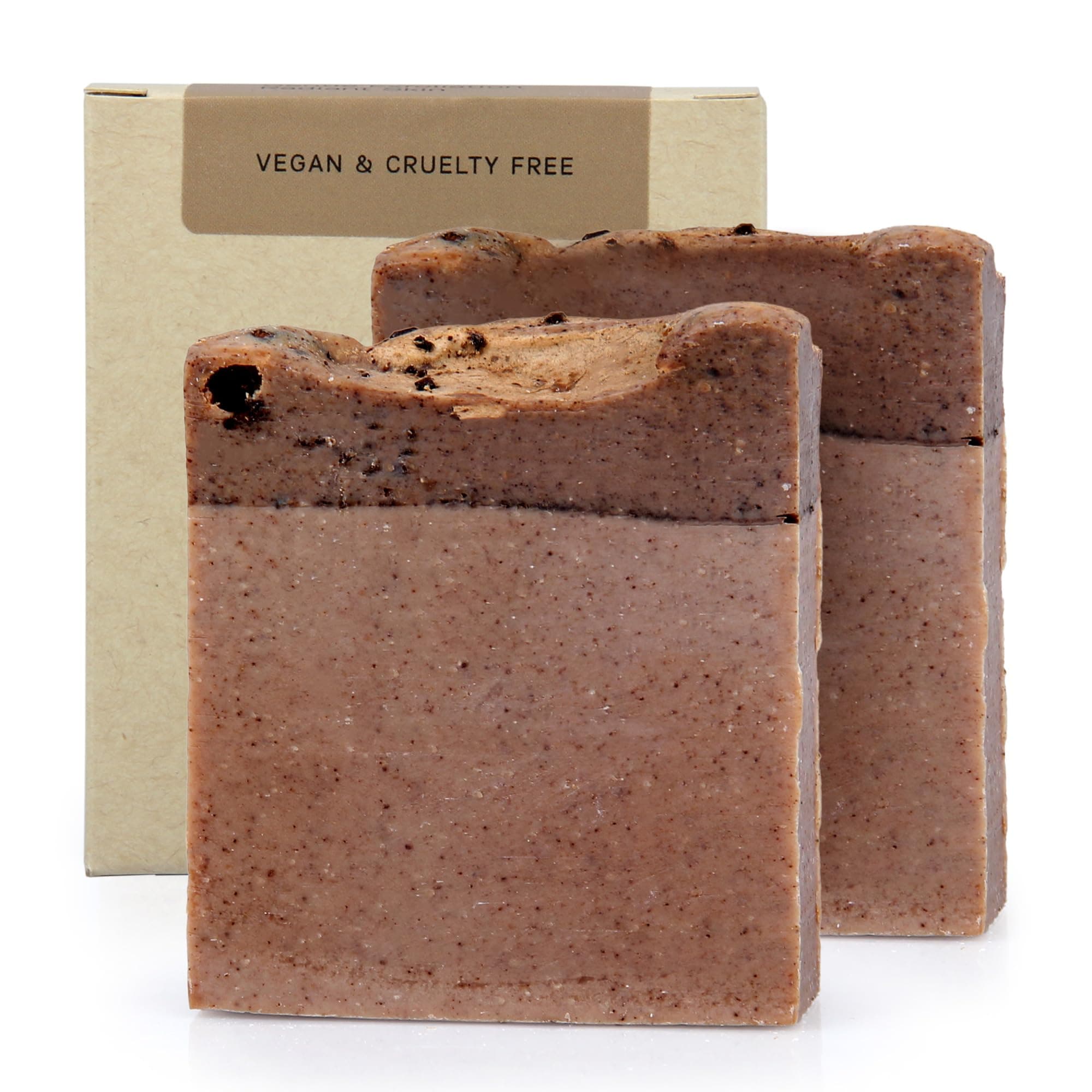AUTHENTIC BATH & SOAPCold Processed Coffee Soap Bar, Gentle Exfoliation, Youthful Skin for Men & Women, Natural, Handmade, No Sulfates or Parabens, Cruelty Free. (Pack of 2) 120 Each[Amazon-developed Certification] Compact by Design